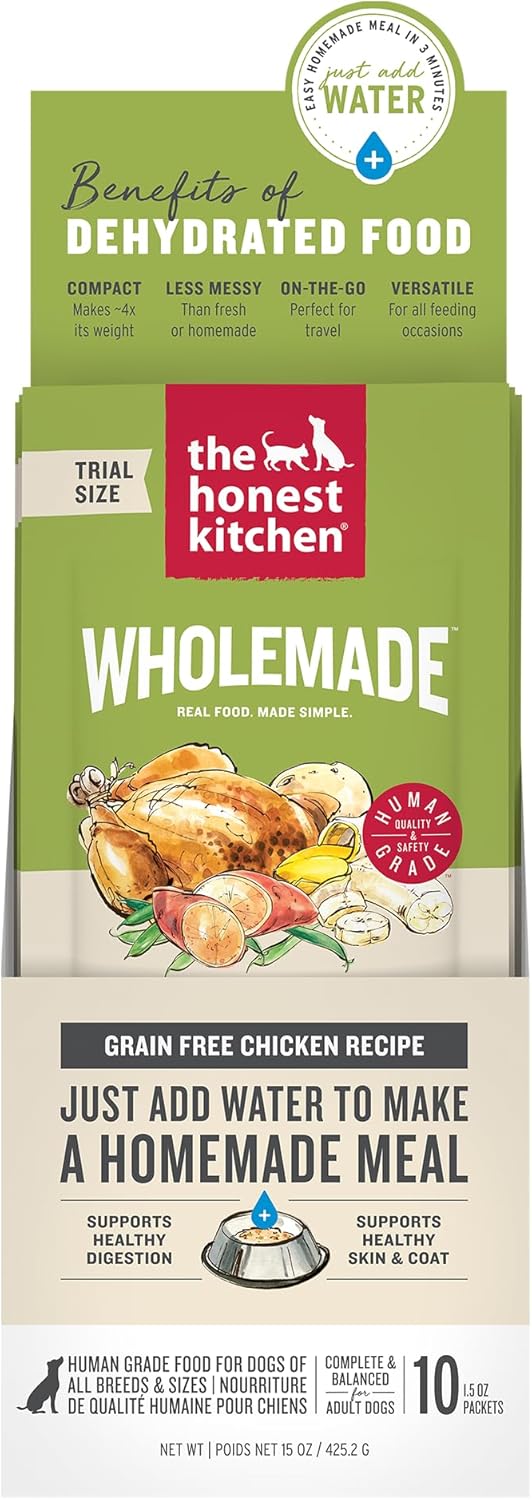 The Honest Kitchen Wholemade™ Grain Free Chicken Dog Food, 1.5 oz x10