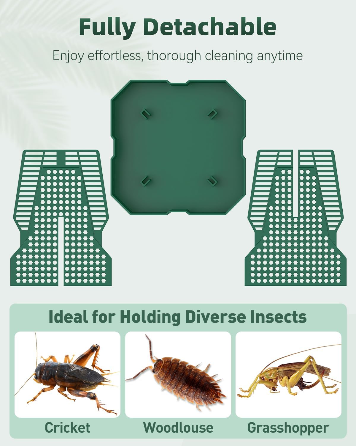 Pawfly Chameleon Feeding Bowl, Climbable Chameleon Feeder, Large Plastic Reptile Feeder Box, Bearded Dragon Food Container, Bug Bowl for Lizards, Geckos, and Frogs