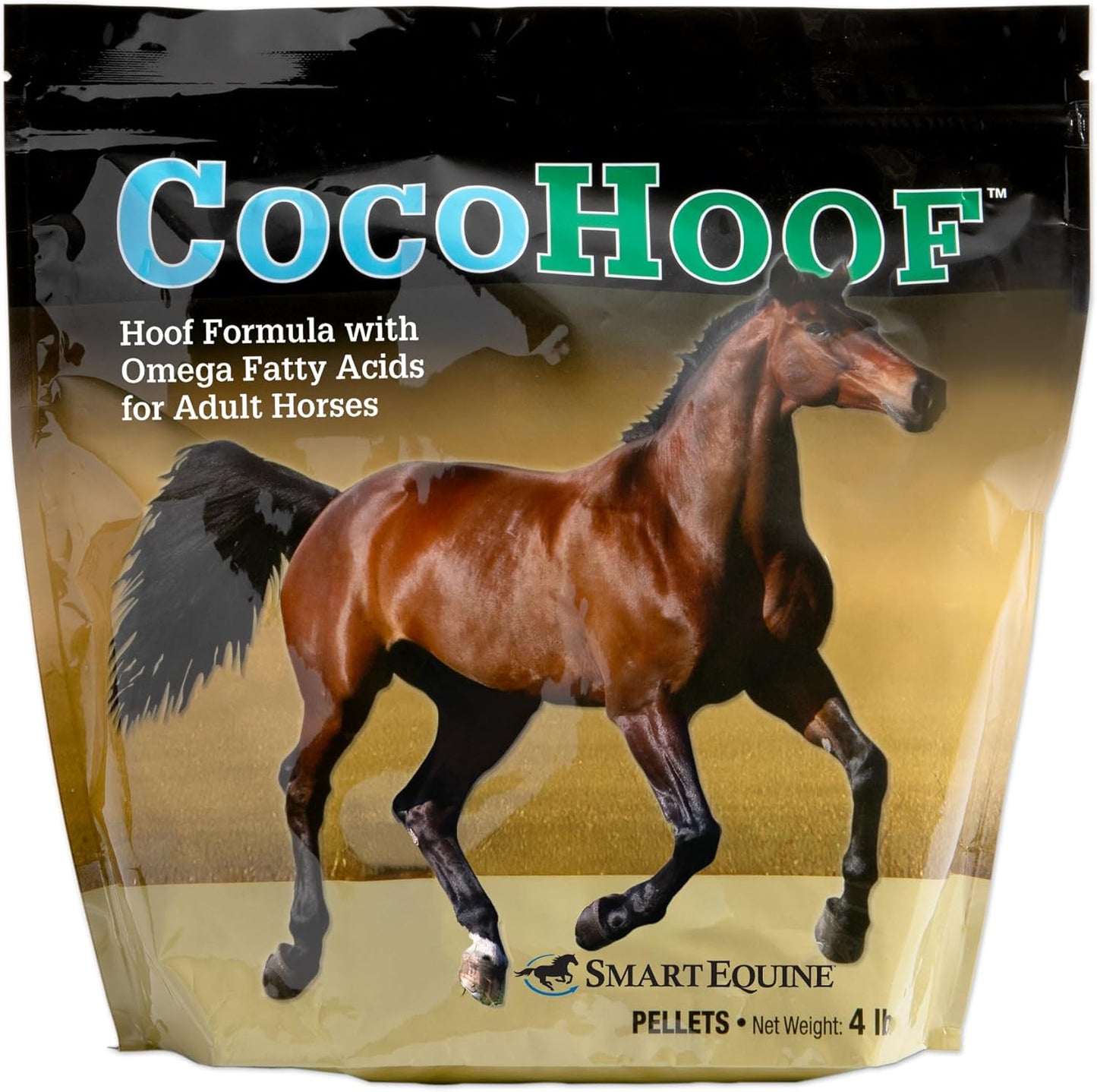 Uckele by SmartEquine CocoHoof | Hoof Supplements for Horses | Biotin for Horses Hooves | Horse Vitamins and Minerals Supplement | Provides Amino Acids, Fatty Acids and Vitamins | 4 lb Bag