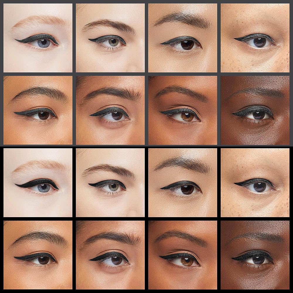 evpct 2Pcs Black Grey Gray Gel Eyeliner Pencil Eye Black Face Paint Stick Makeup Set Waterproof Matte Cream Crayon Eyeliner Pencil Set Cat Eye Liners Eyeshadow Guide delineador de ojos contra el agua