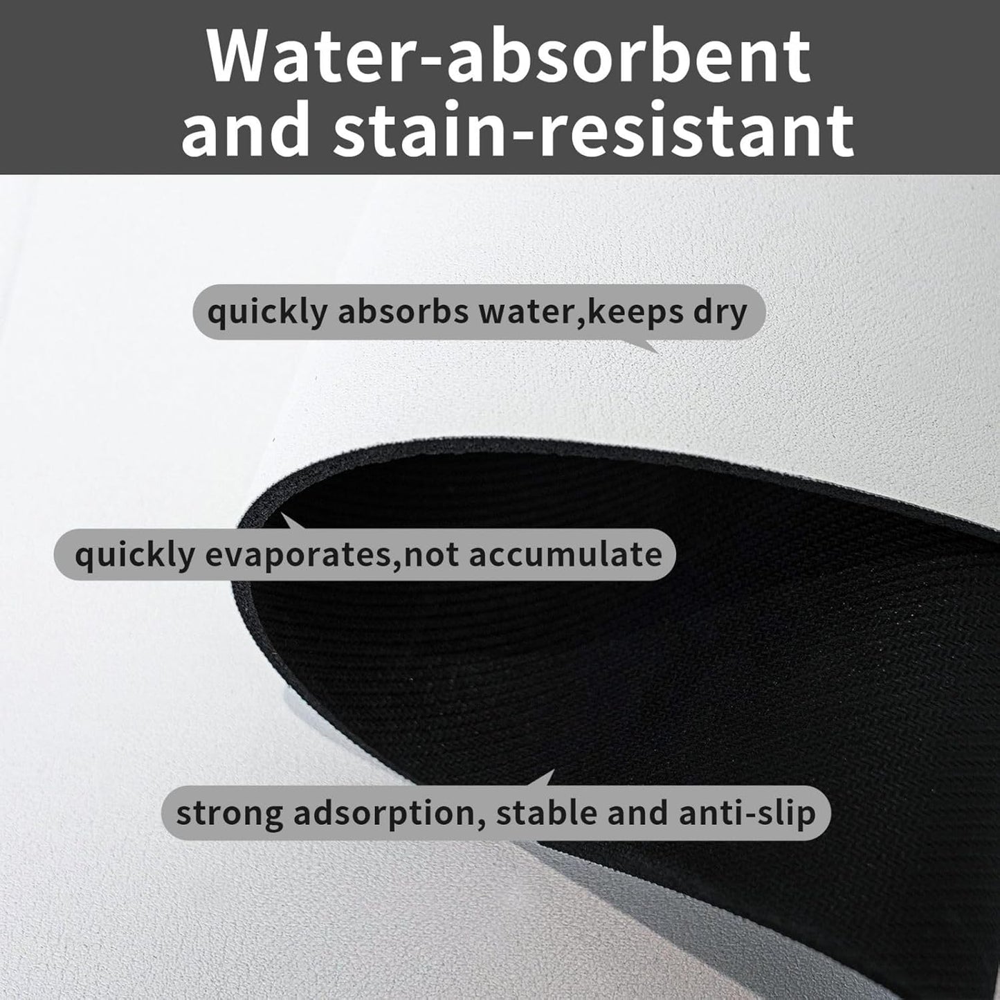 Wildflower Butterfly Dog Food Mat Absorbent Bowl Mats No Stains Quick Dry Waterproof Pet Cat Placemats for Food and Water, 30x45cm