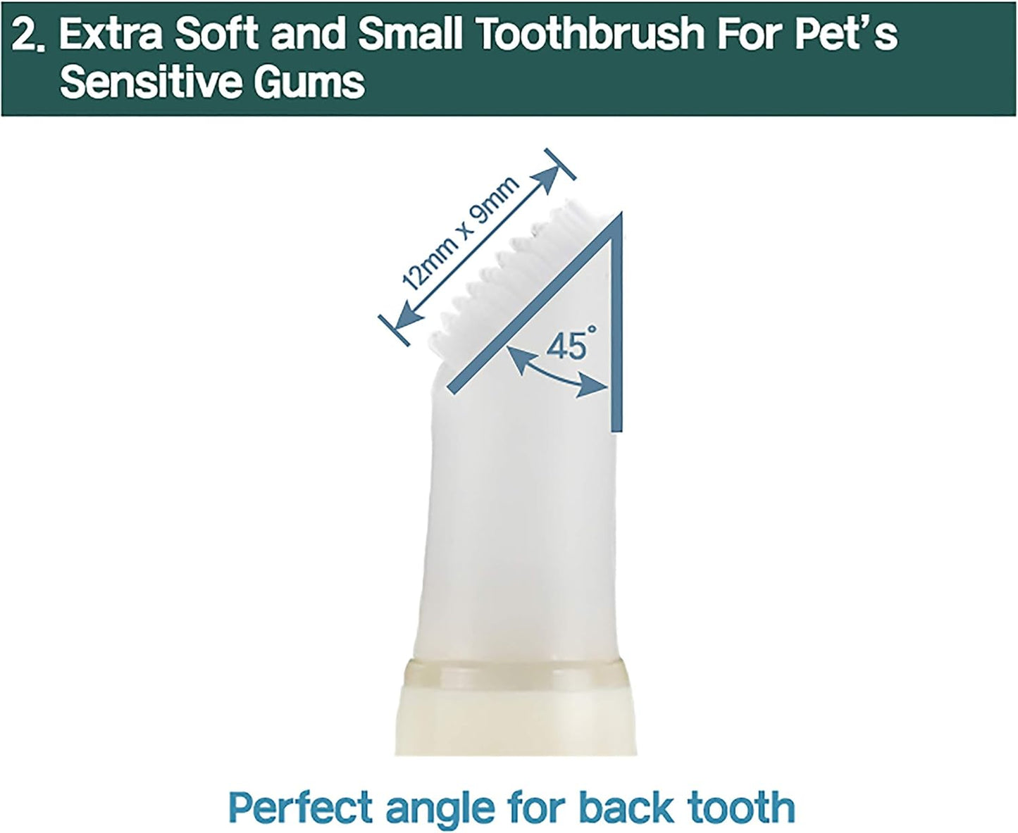 Cat Toothbrush & Toothpaste Kit – Flavor-Free Dental Gel for Cats – Finger Brush & Handle for Daily Oral Care – Plaque & Tartar Cleaning for Kittens and Adult Cats (1 Count, 1 Pack)