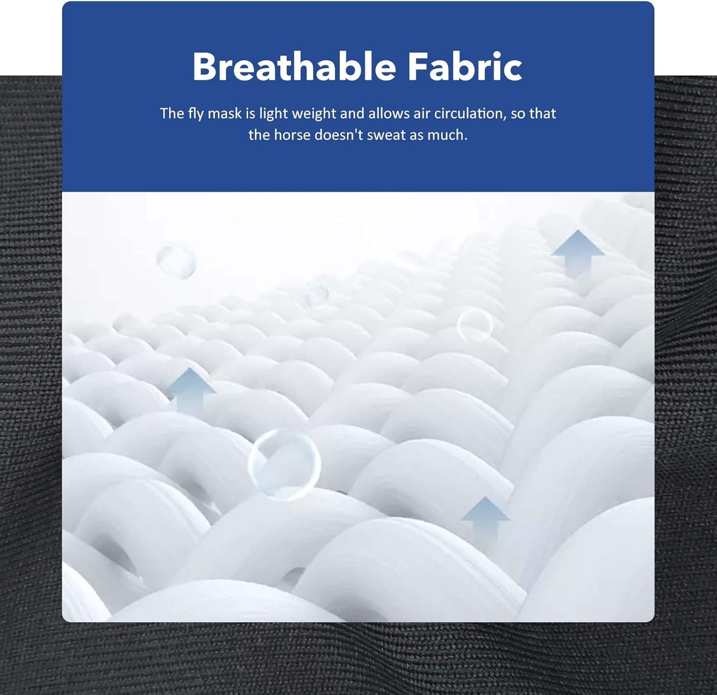 Harrison Howard Super Comfort Stretchy Fly Mask Large Eye Space with UV Protection Soft on Skin with Breathability Tribal Abstract M Cob