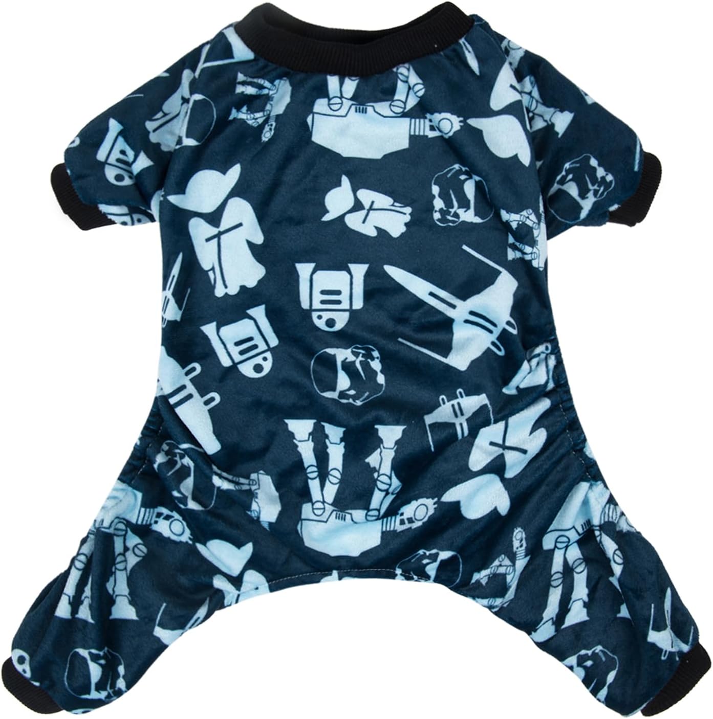 CuteBone Small Dogs Outfit Soft Puppy Onesies Pjs Dog Pajamas Pet Coat Cat Apparel Comfy Doggie Jumpsuit Bodysuit for All Seasons P47S