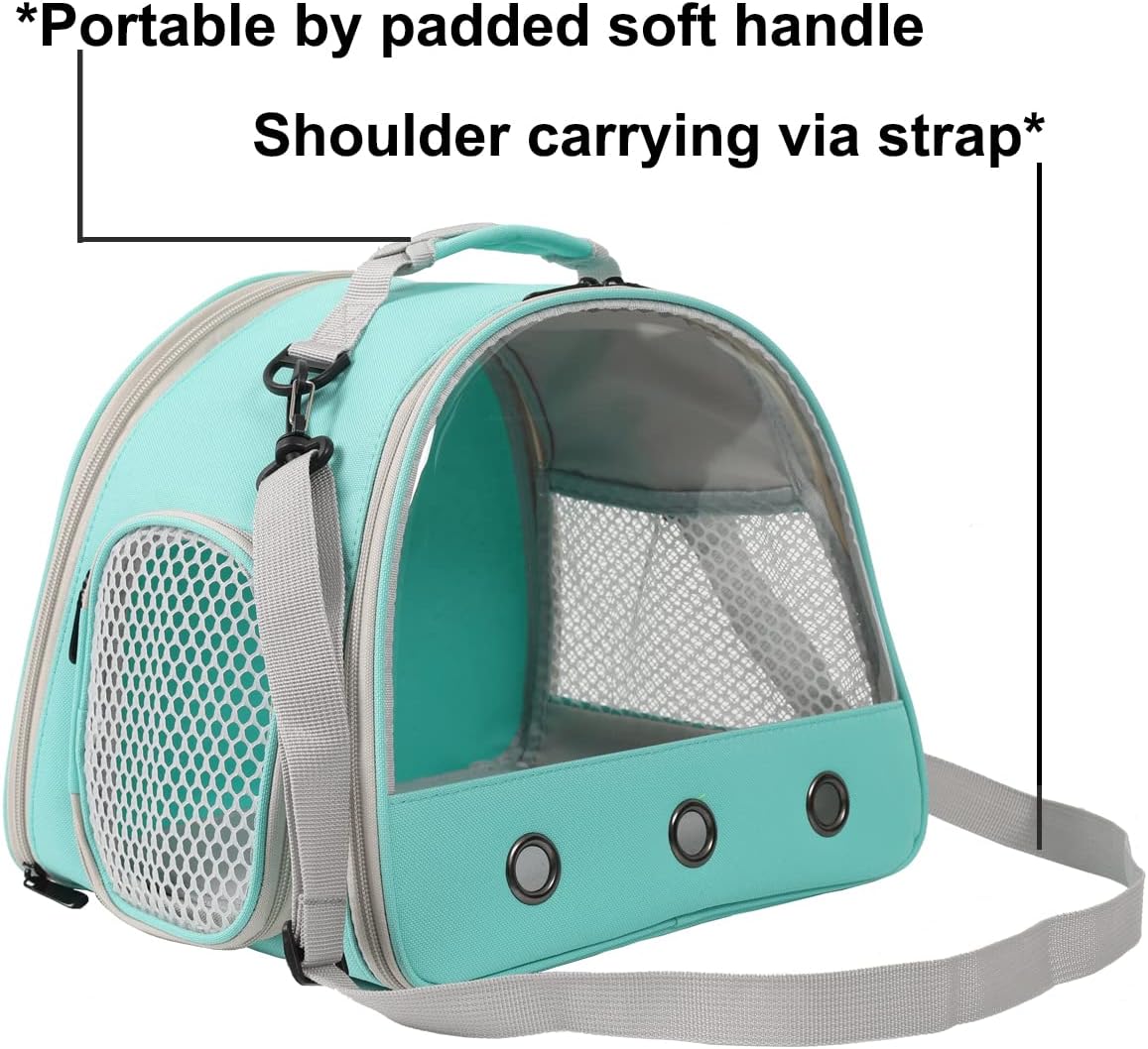 Reptile Travel Carrier Bag with Absorbent Pad Set, Pee Pad with Leak-Proof Quick-Dry Design for Guinea Pig,Portable Bearded Dragon Bag for Sugar Glider,Hedgehog,Rat,Bunny,Rat,Outdoor Used