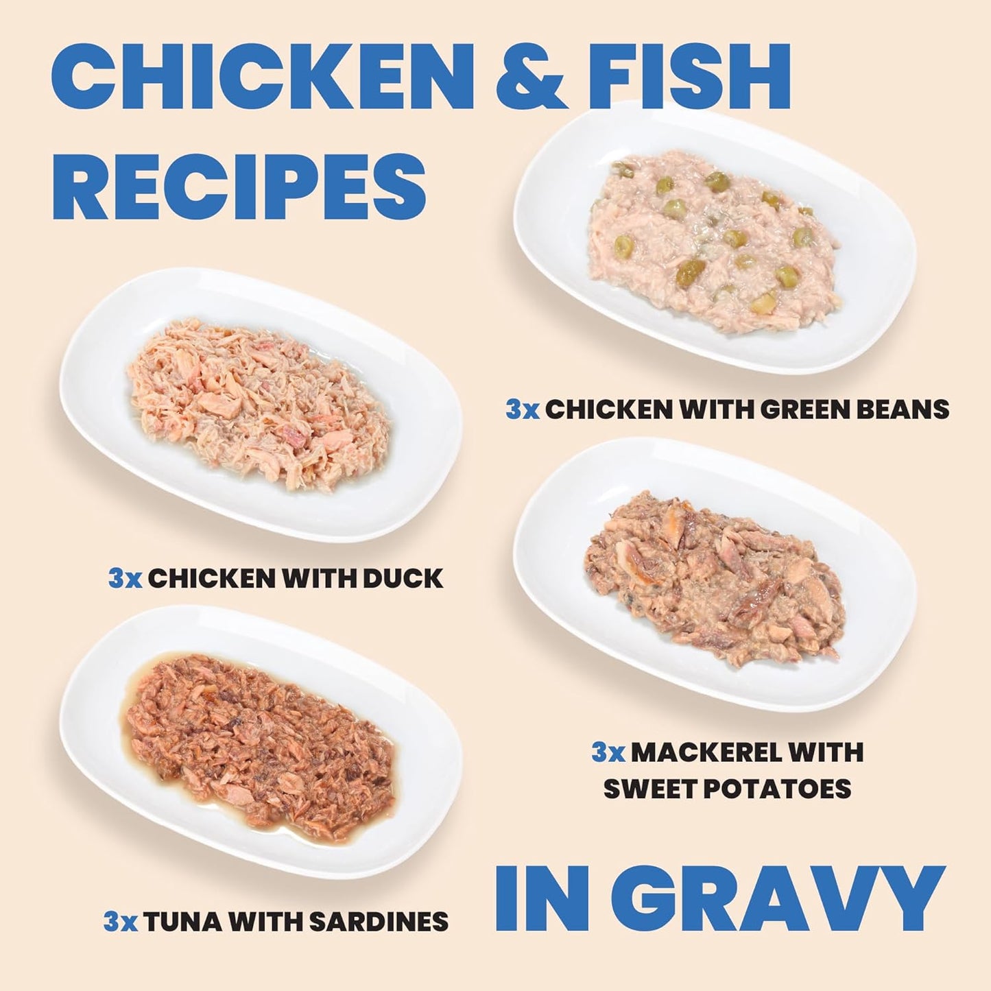 almo nature Wet Cat Food HQS Complete Land and Sea - Variety Pack Grain Free, Highly Digestible, Hormone Free, Preservative Free, 2.47-oz 24 Pack