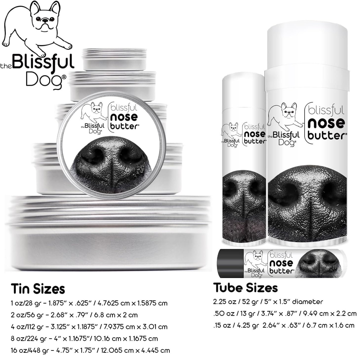 The Blissful Dog Beagle Nose Butter for Dry, Cracked Skin, Lick-Safe Dog Nose Balm with Moisturizing Shea Butter, Almond, Olive, and Essential Oils, Pet Supplies, Uncented, 2 oz.