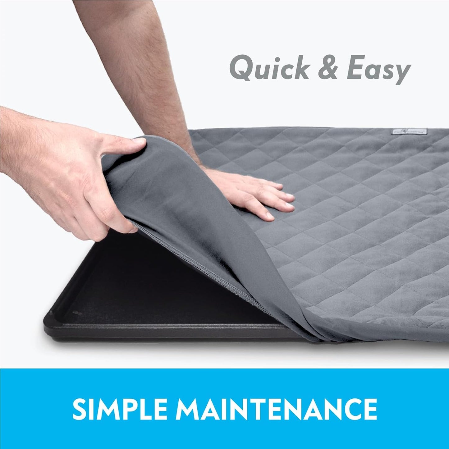 Paw Inspired Fitted Fleece Liner for Ferret Nation, Critter Nation Cage for Ferrets, Rats, Chinchillas, Hedgehogs & Other Small Animals (Gray, Bottom Pan Liner)