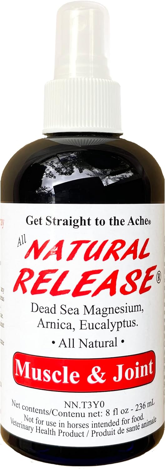 Natural Release Muscle Spray Treatment - Horse Liniment for Sore Muscles, Joint Pain, Tendon & Inflammation Relief - Easy to Use, Fast Acting, Alcohol & Menthol Free (8 oz)