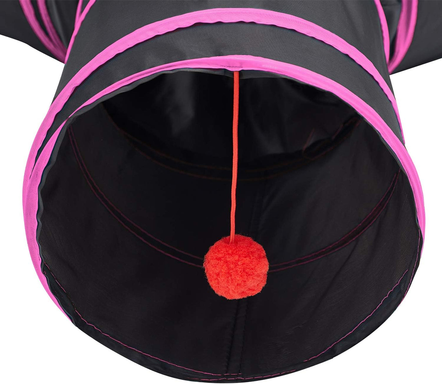 Tempcore 3 Way Collapsible Cat Tunnels, Indoor Cat Toys with Peek Hole & Ball, Perfect for Kittens & Rabbits