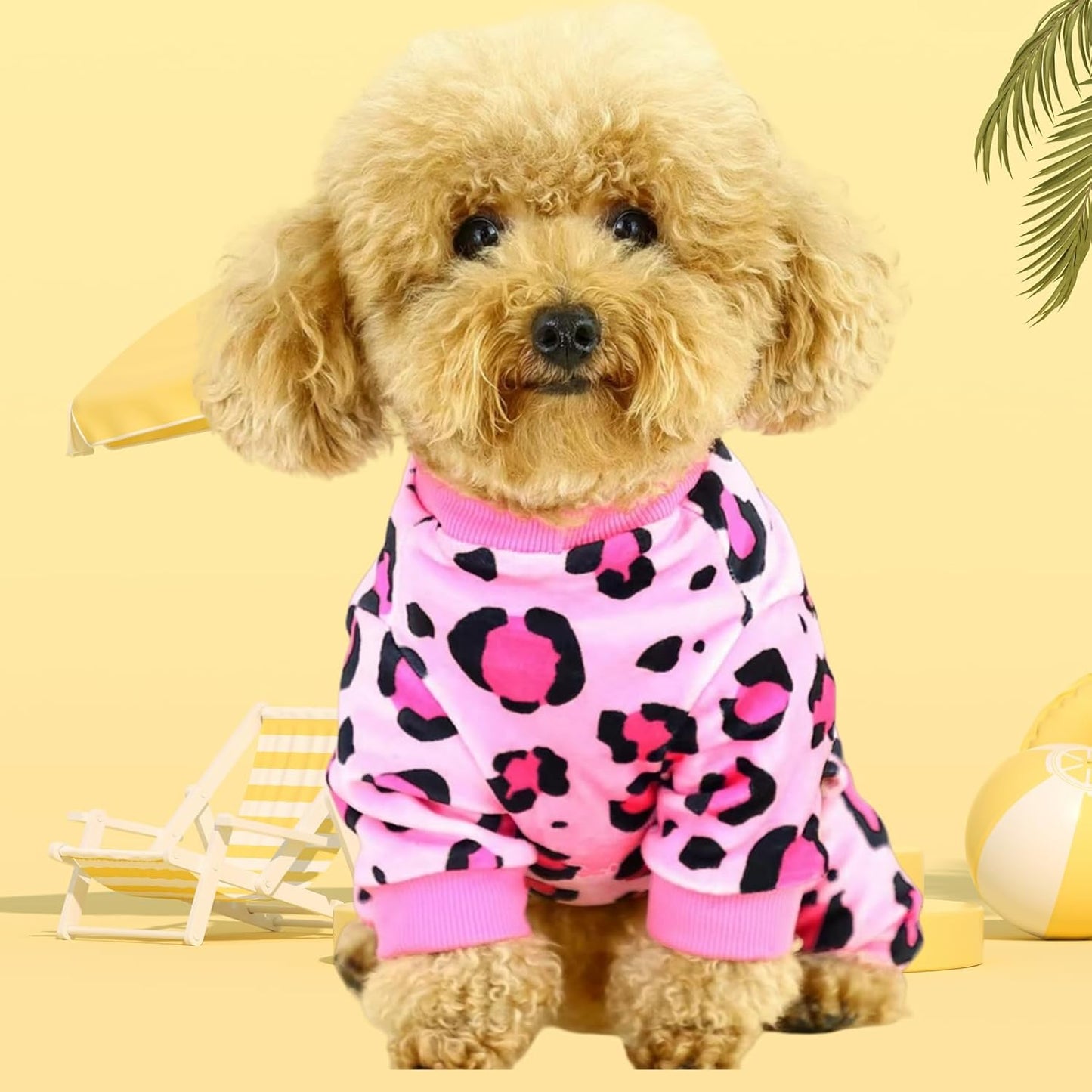 Vet-Approved Dog Onesie Pajamas for Medium Dog Clothes - Lightweight Soft Stretchy Puppy Costume - Certified Hypoallergenic Comfort Anxiety-Reducing (Pink, Large)
