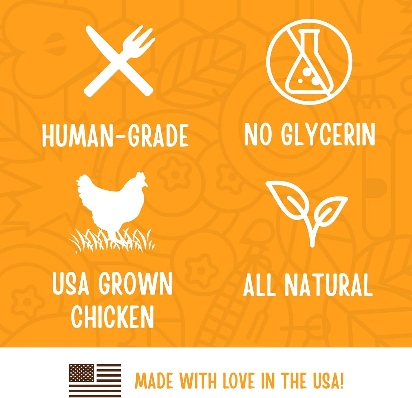 Full Moon All Natural Human Grade Dog Treats, Essential Chicken Savory Sticks, 24 Ounce