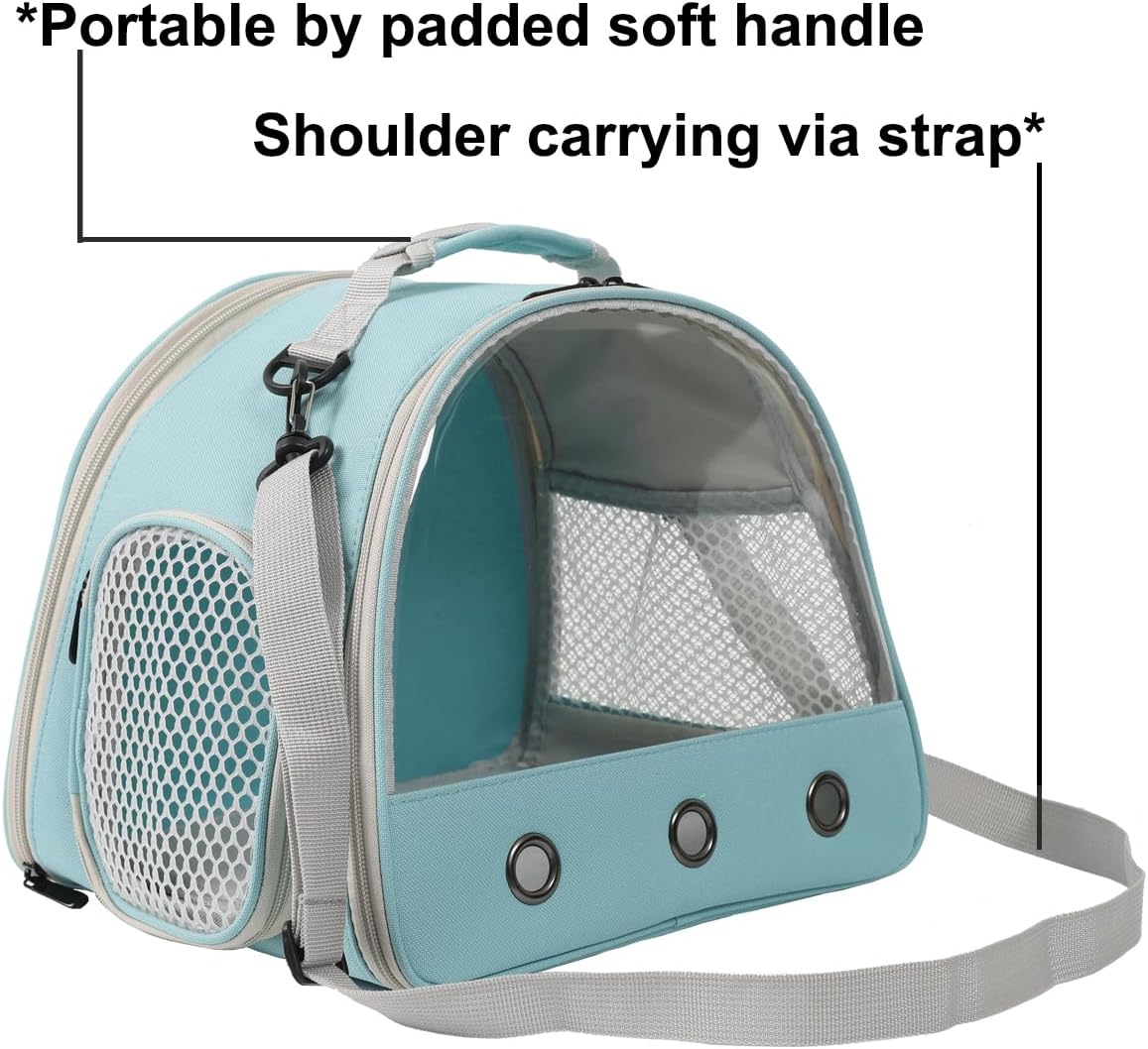 Bearded Dragon Travel Carrier with Absorbent Pad Set, Pee Pad with Leak-Proof Quick-Dry Design for Guinea Pig,Portable Guinea Pig Bag for Sugar Glider,Hedgehog,Rat,Bunny,Rat,Outdoor Used