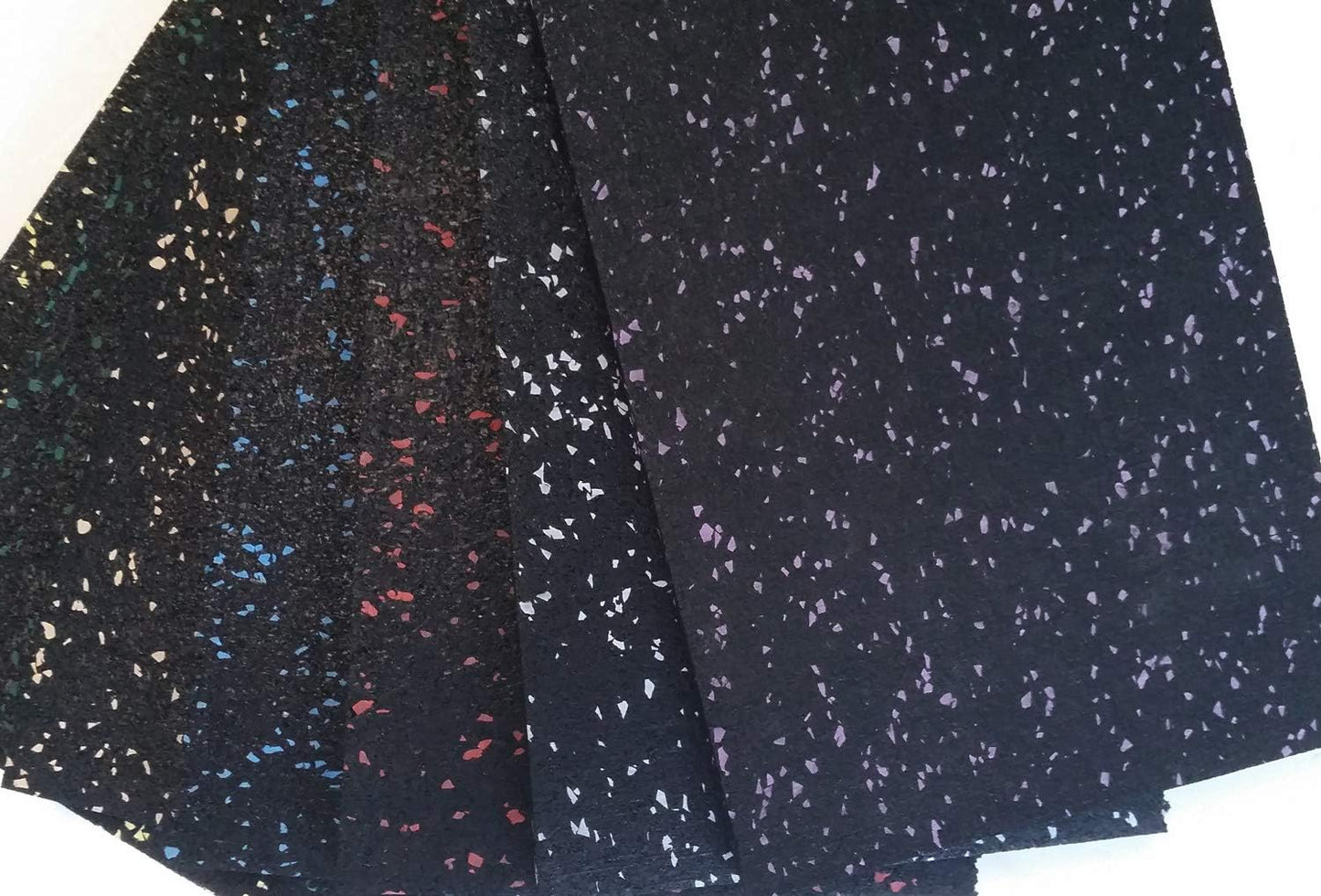 American Floor Mats 1/4in (7mm) Thick 10% Blue/Grey 4' x 40' Heavy Duty Rubber Rolls, Protective Exercise Mats, Home Gym Rubber Flooring