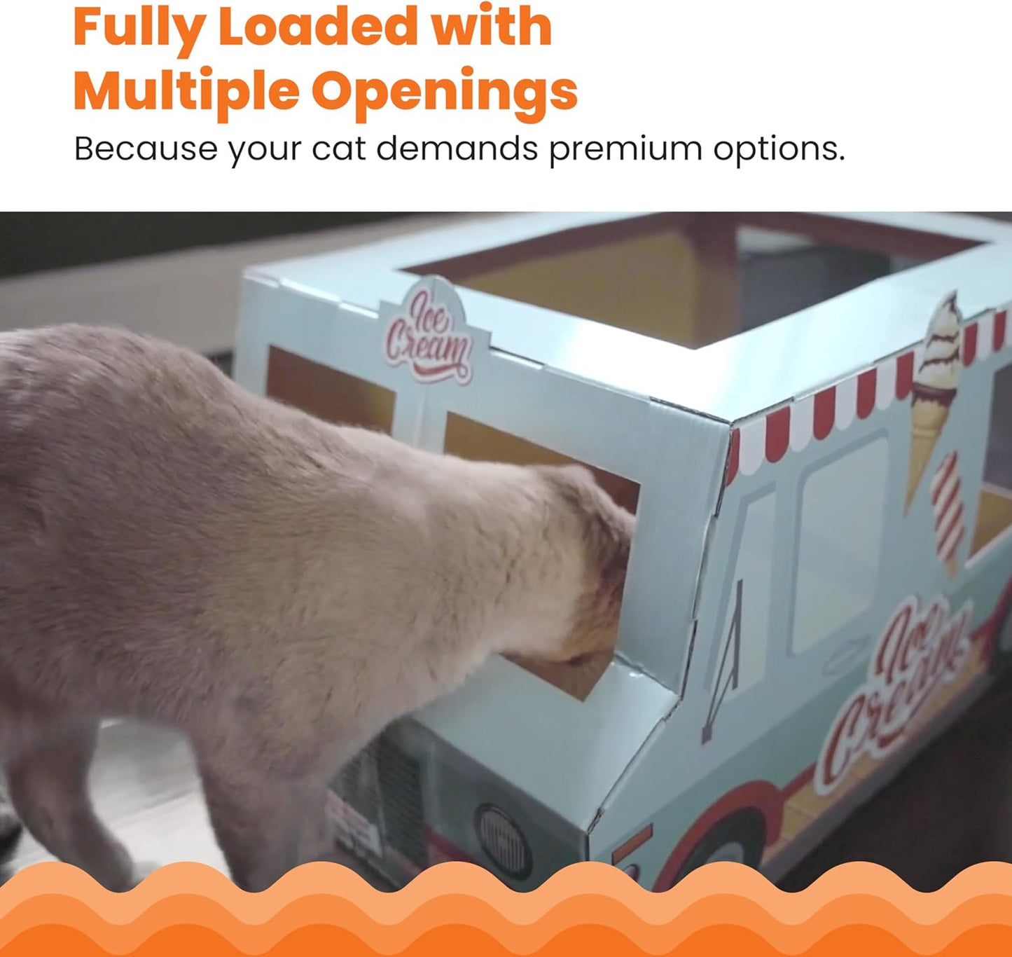 Catstages Kitty Cat Play Condo Ice Cream Truck