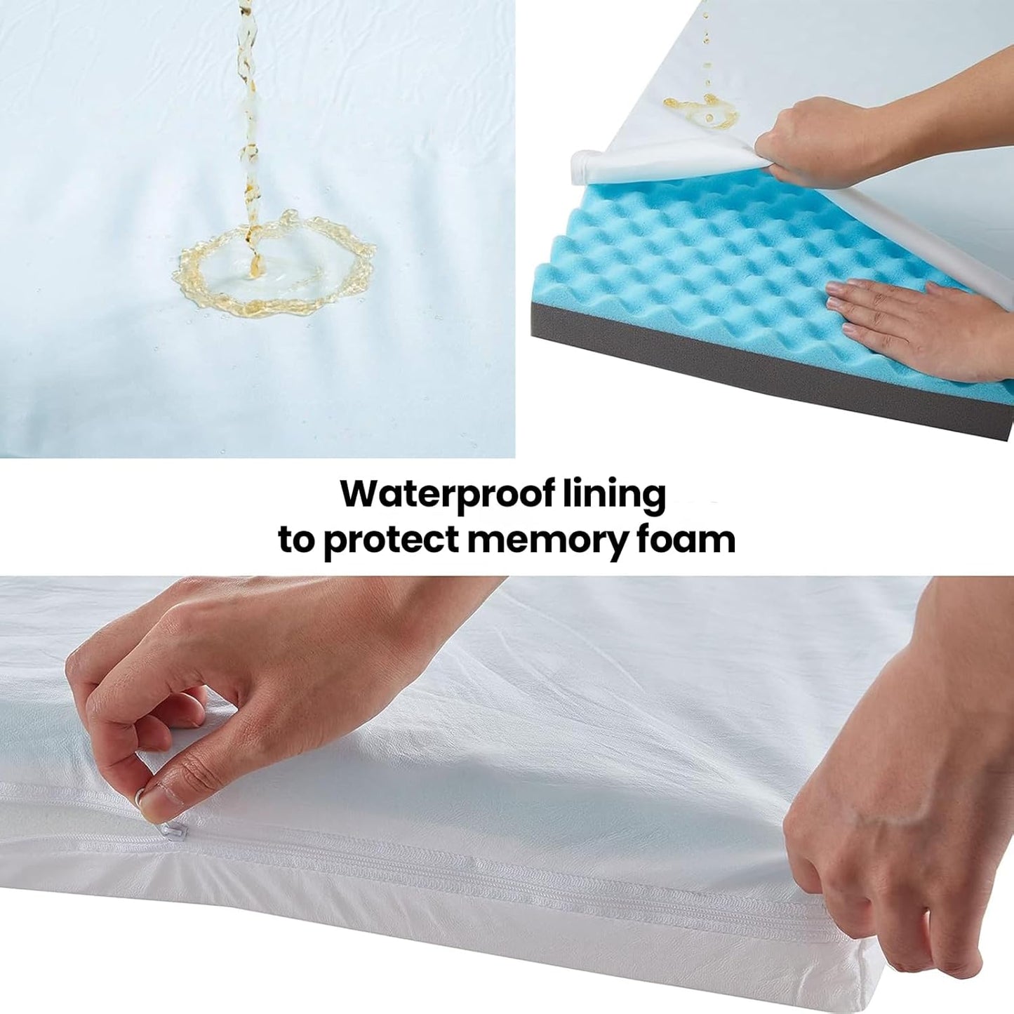 Cooling Dog Beds for Large Dogs, Orthopedic Memory Foam Dog Bed, Large Pet Beds with Washable Cover, Ideal for Arthritic Dogs Up to 65Lbs