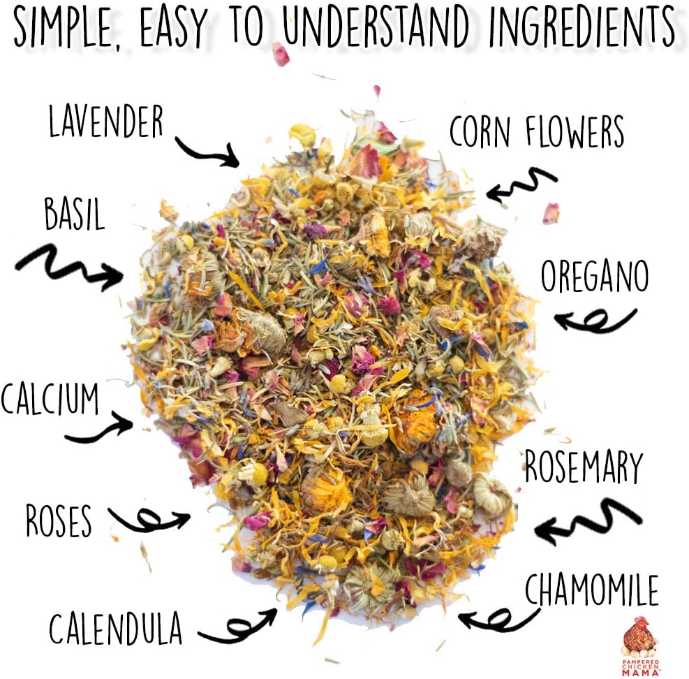 Pampered Chicken Mama Backyard Chicken Treats for Great Eggs - All-Natural Backyard Chicken Feed Supplies - Hen Treats for The Best Eggs Ever - High Calcium Supplement for Chickens (8 pounds)