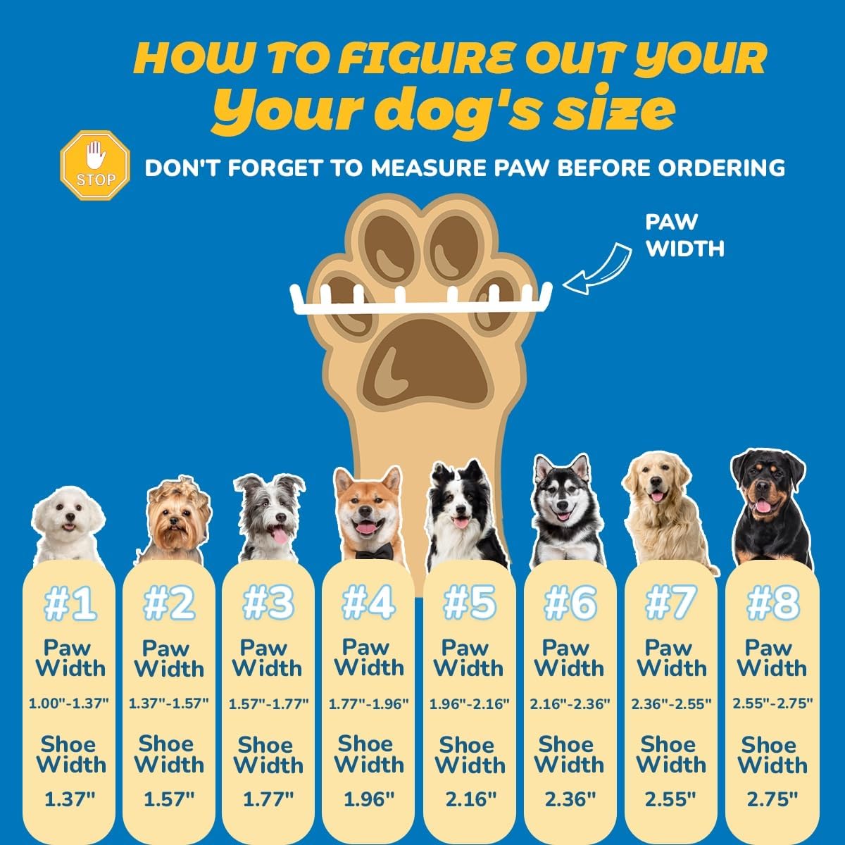 Dog Shoes for Large Dogs, Medium Dog Boots & Paw Protectors for Hardwood Floors, Outdoor Dog Booties for Hot Pavement Winter Snow Hiking, Breathable Dog Shoes with Reflective Strips Size 7