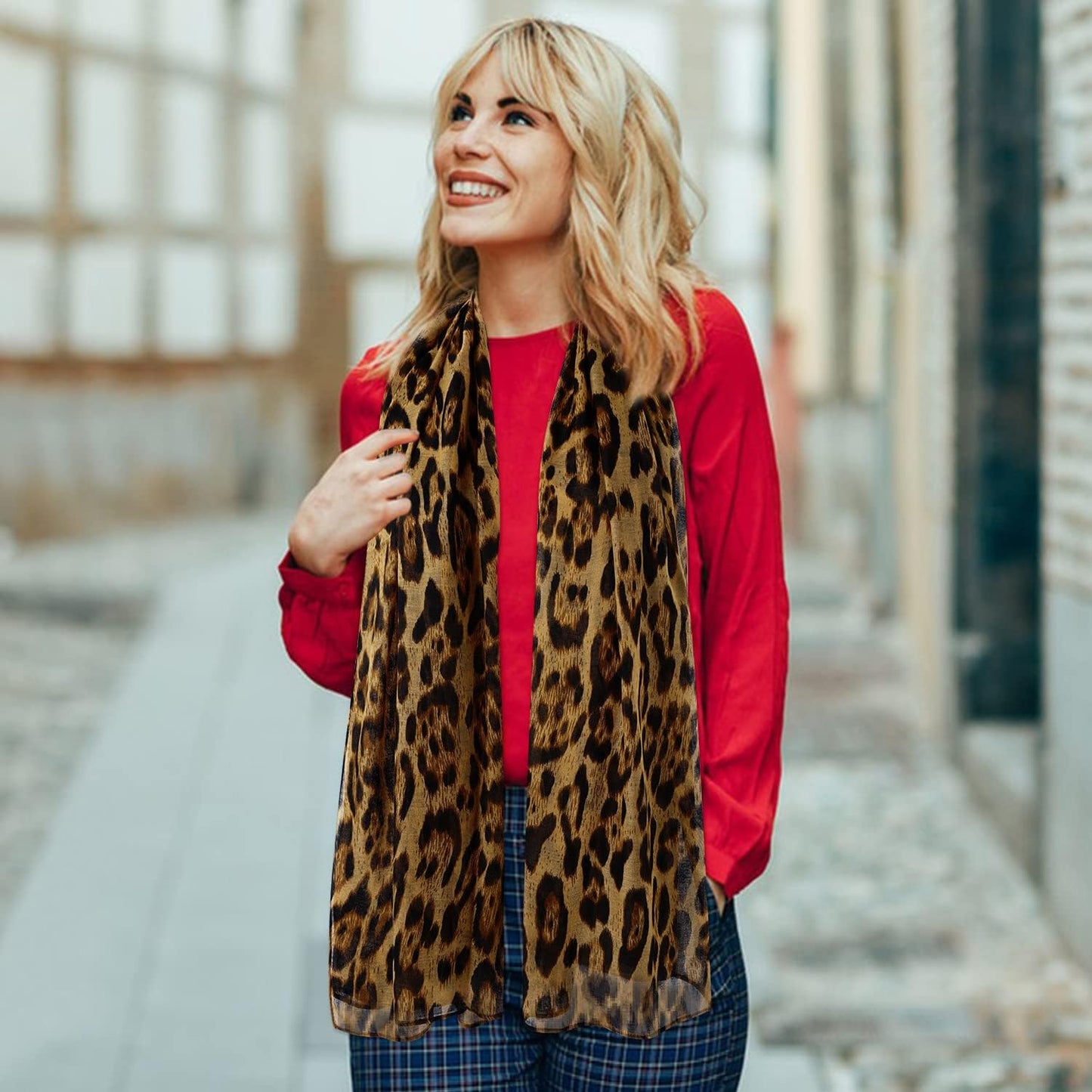 E-Clover Fashion Scarf for Women Lightweight Scarves Shawl Wrap for Spring/Summer Winter