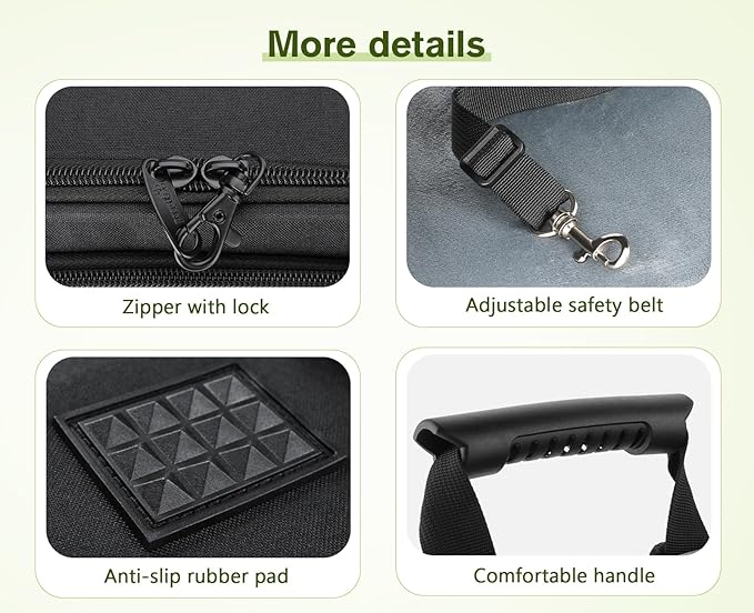 Pecute Pet Carrier Backpack, Large Cat Carrier Backpack, Expandable Cat Backpack with Breathable Mesh for Medium Large Cats, and Small Dogs, Dog Backpack Carrier for Travel Hiking Black