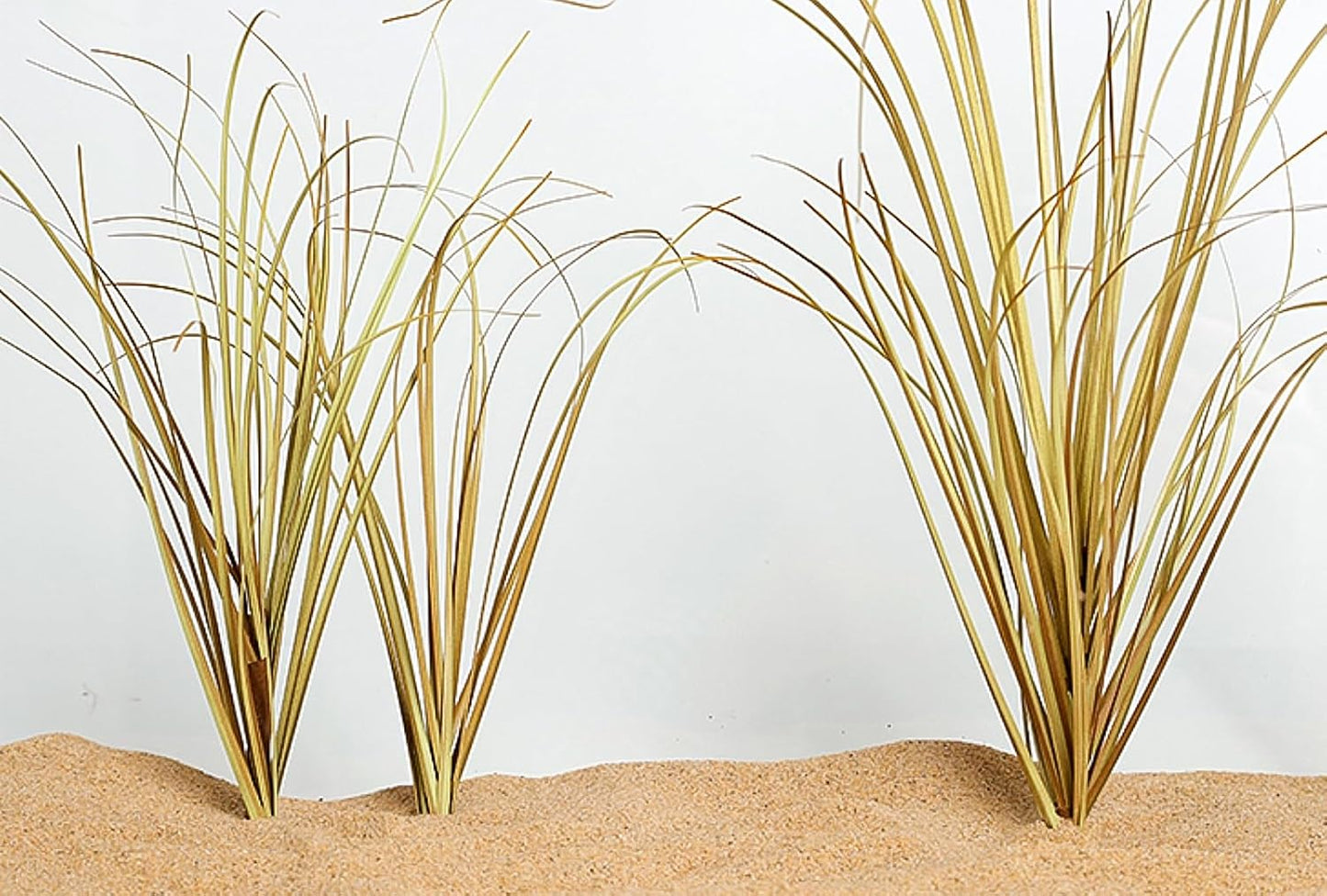 Reptile Terrarium Plants, Bearded Dragon Tank Decor Accessories for Ball Python Leopard Gecko Tree Frog Tarantula Lizard Corn Snake Tortoise Chameleon Crested Gecko - Fake Desert Dry Grass