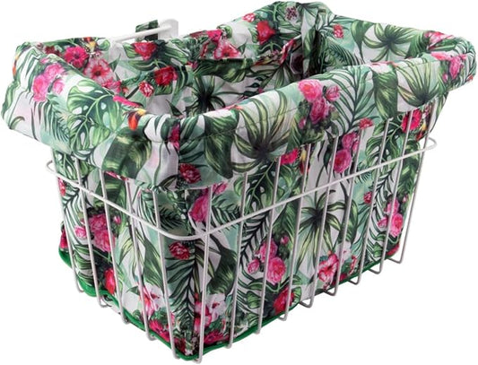 Cruiser Candy Bike Basket Liner Waterproof, Universal Fit for Most Bike Baskets, Stylish 2in1Tote, Bike Basket Cover, EBiKE Front Wire Or Wicker Bike Baskets Fits Up to 15x12x10