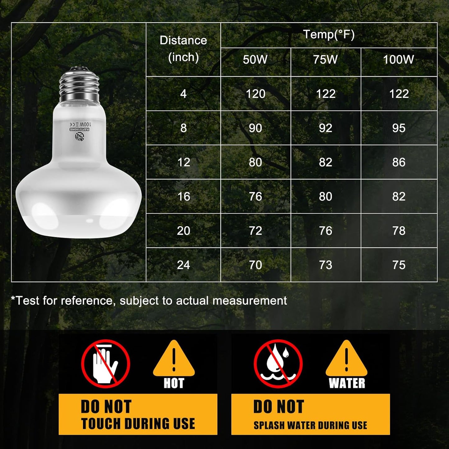 Reptile Heat Lamp 2Pack 100W, Intense Basking Spot Light Bulb with UVA, Simulate Natural Daylight Heat Bulb for Reptile, Turtle, Bearded Dragon, Lizard, Tortoise, Gecko, Snake