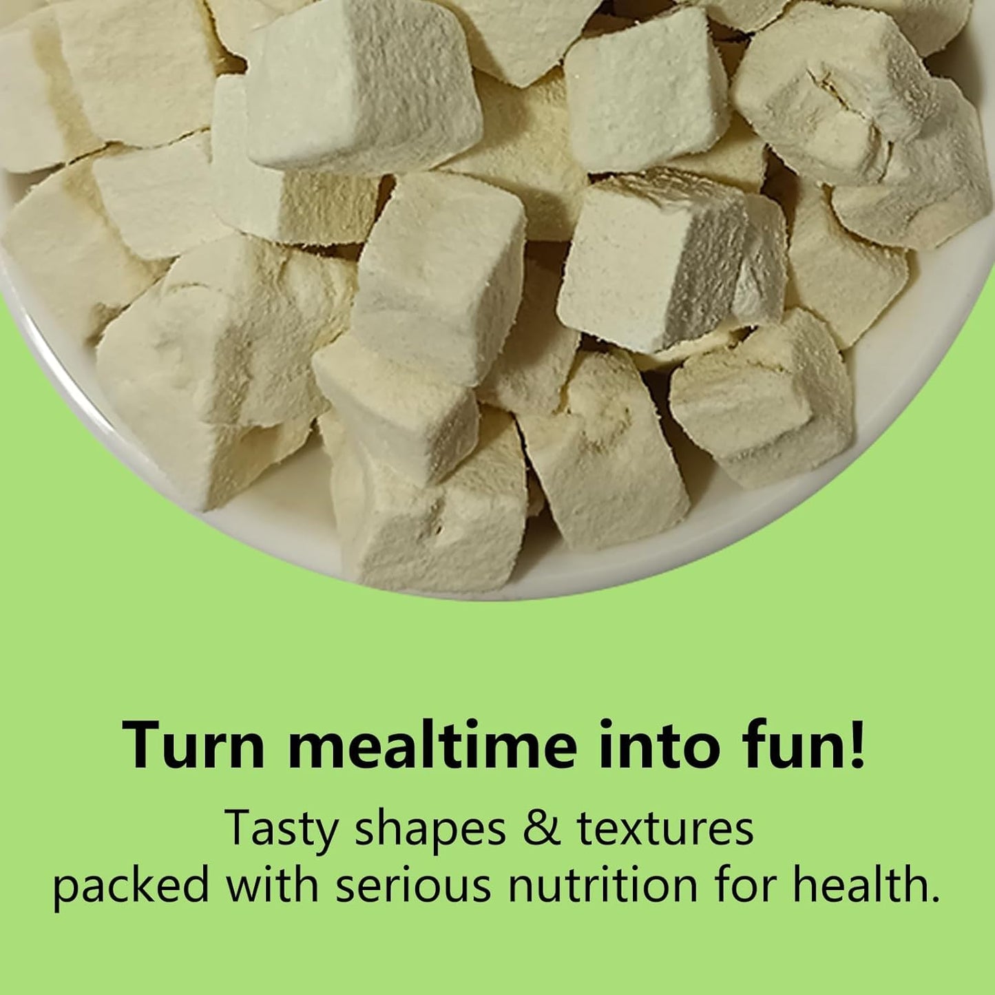 Freeze-Dried Tofu Hamster Treats, Grain-Free & Healthy Chews, High Protein Natural Snacks for Small Pets, Rabbits, Gerbils, Mice Degus, Chinchilla, 4.5 oz Pack