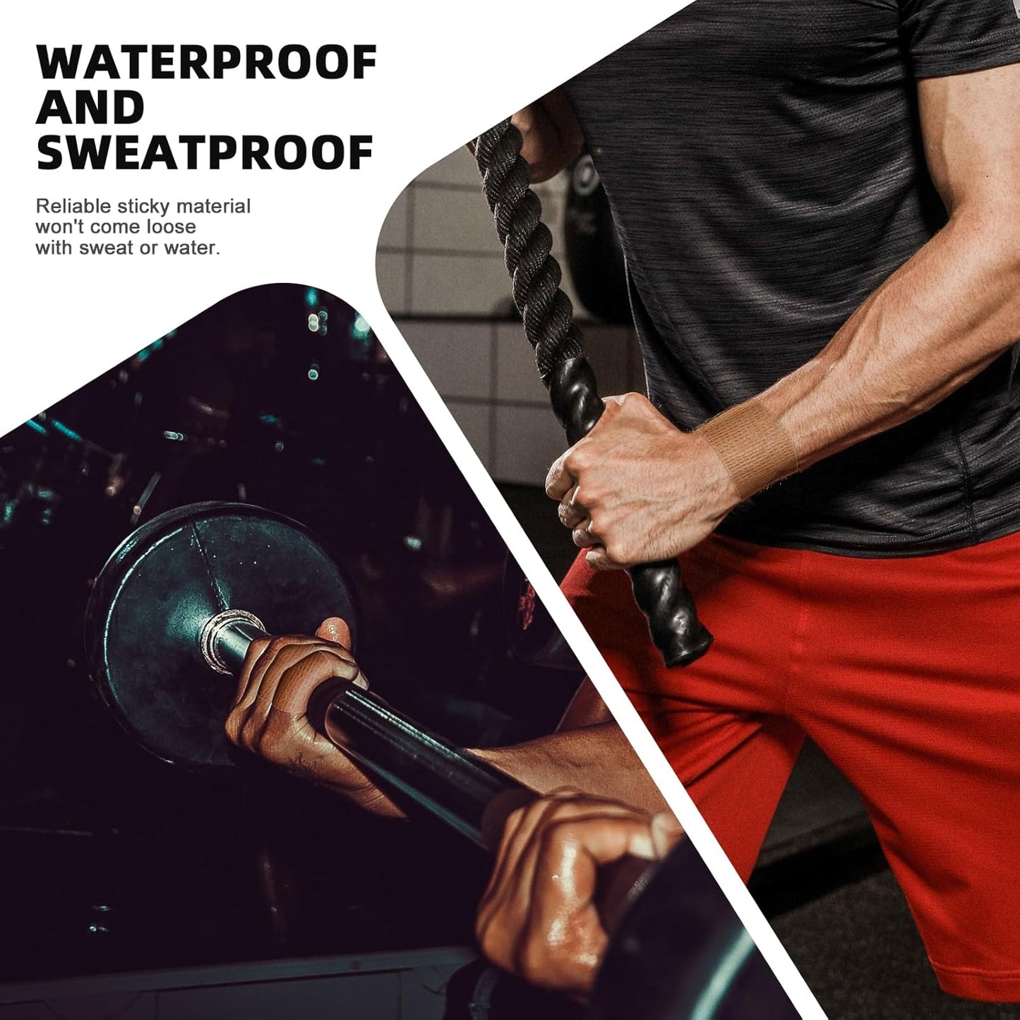 OK TAPE Self Adherent Cohesive Bandages Wrap - 12Packs, 3" x 5 Yards, Non-Woven Self Adhesive Bandage Wrap for Thumb, Finger, Wrist, Ankle, Vet Wrap Bandages Tape (Black)