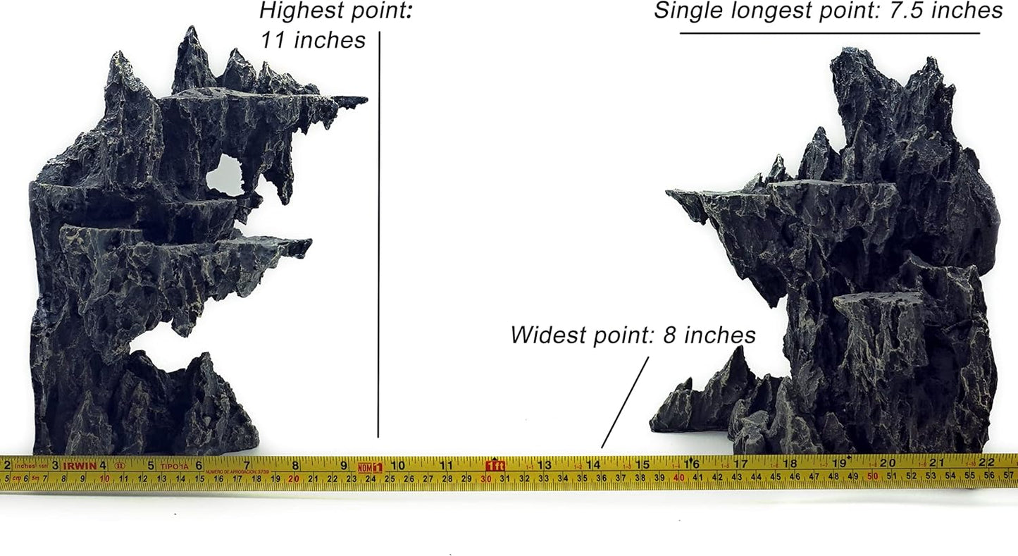 Fish Tank Decor Rocks.Aquarium Decoration Model.Easy and Quick Solution for Aquascaping.(Sky City)