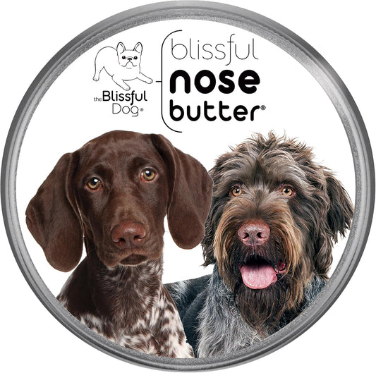 The Blissful Dog German Shorthaired Pointer Nose Butter for Dry, Cracked Skin, Lick-Safe Dog Nose Balm with Moisturizing Shea Butter, Almond, Olive, and Essential Oils, Pet Supplies, Uncented, 1 oz.