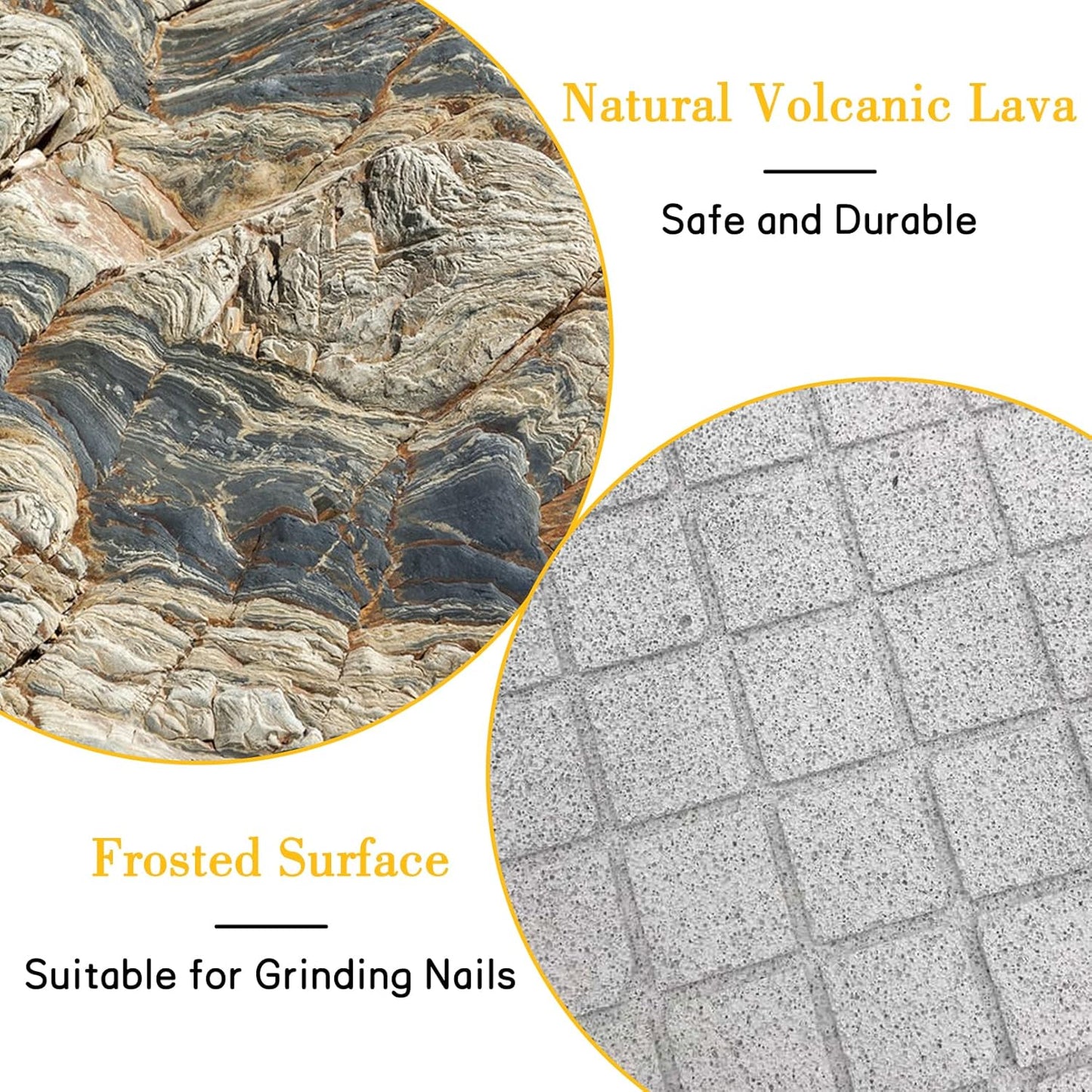 BNOSDM Rabbit Grinding Claw Pads Natural Hamster Lava Stone Teeth Grinding Scratching Pad Chew Toy for Small Animals