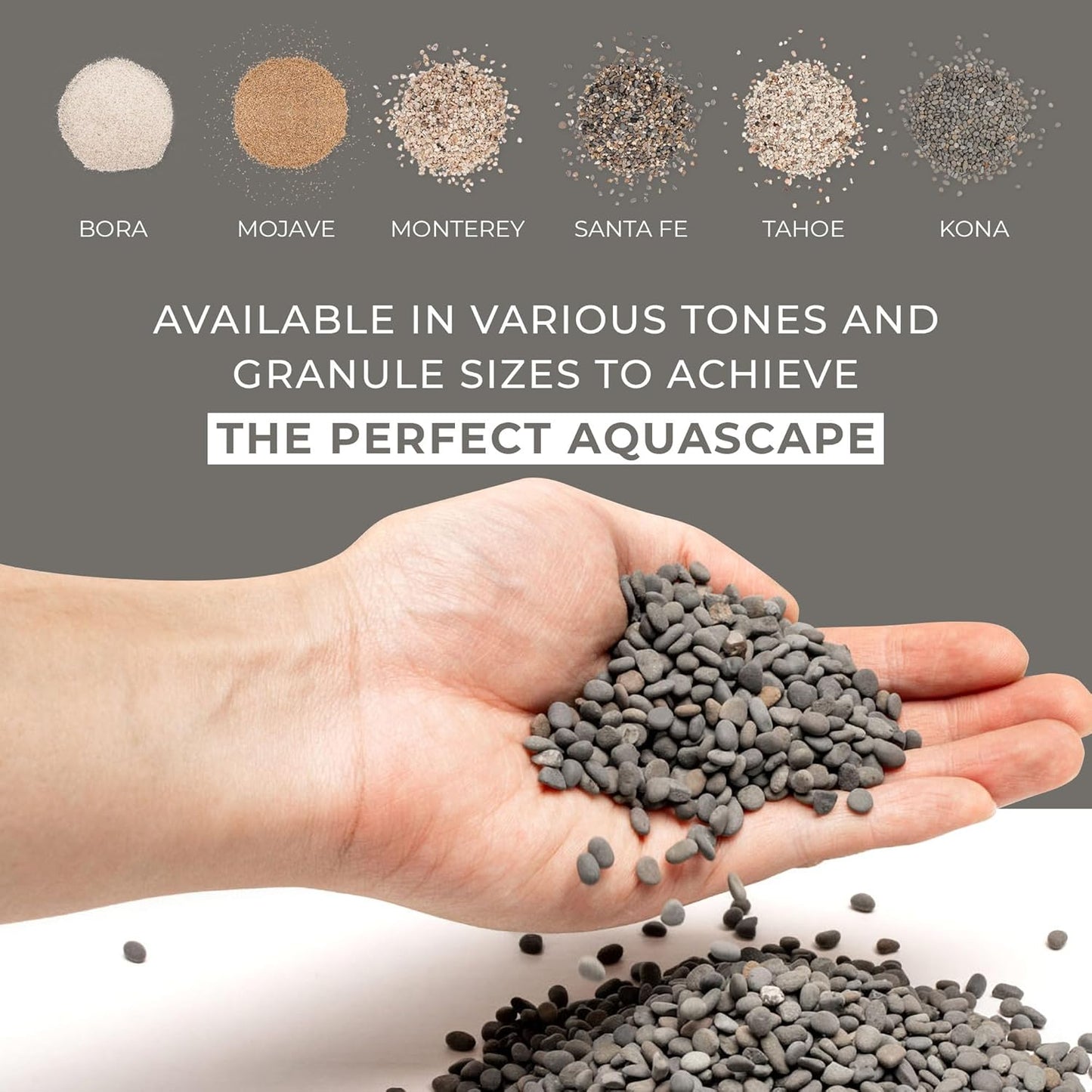 Ultum Nature Systems Controsand Kona Aquarium Sand - Freshwater Tank Substrate for Live Shrimp & Planted Aquariums - Versatile 3L