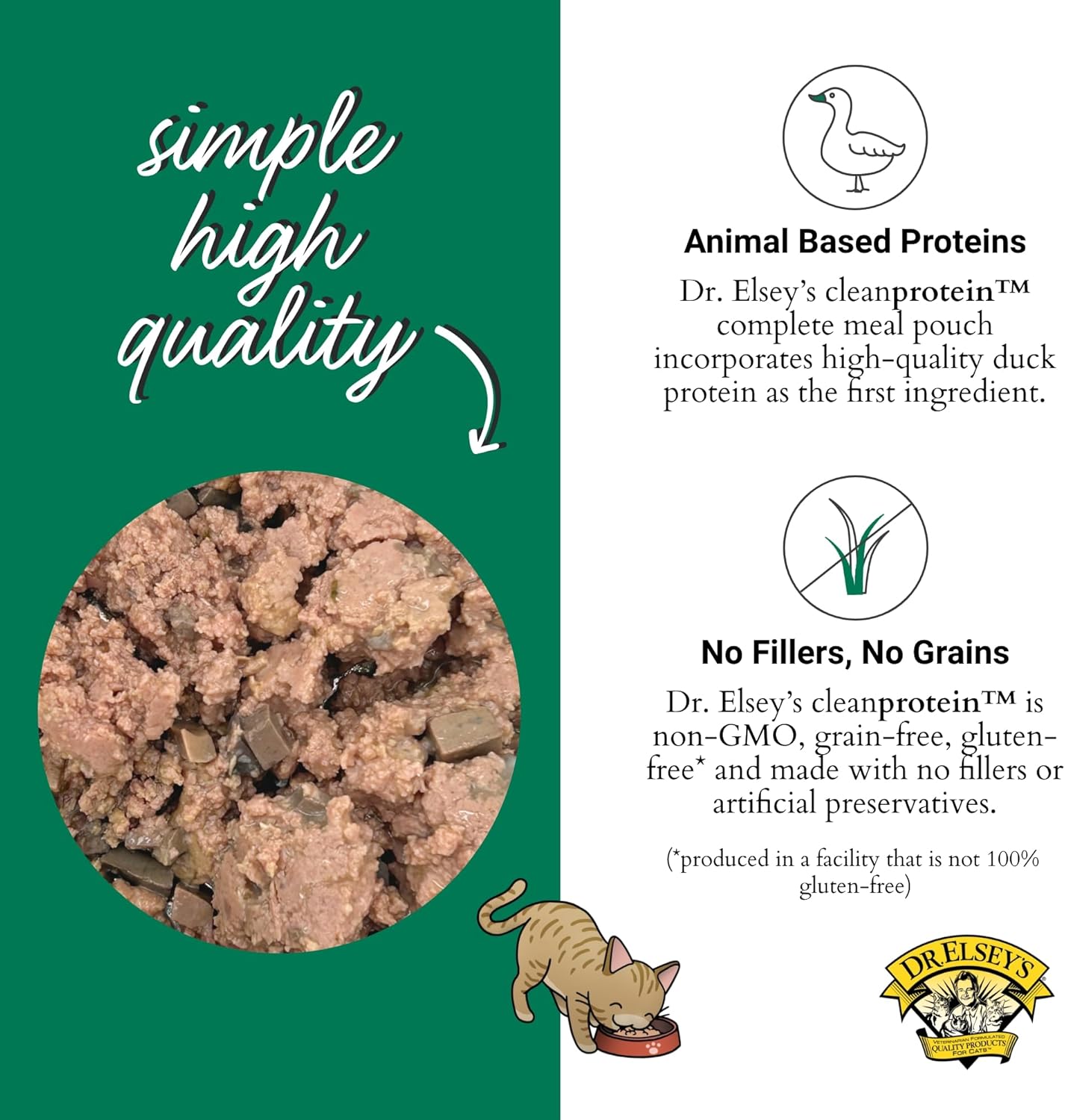 Dr. Elsey's® cleanprotein® Duck & Chicken Homestyle Recipe All-Meat Pouch (Pack of 12)