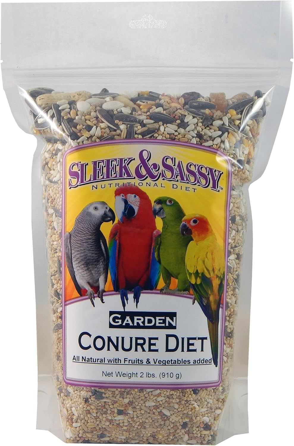 SLEEK & SASSY Garden Conure Parrot Food (2 lbs.)