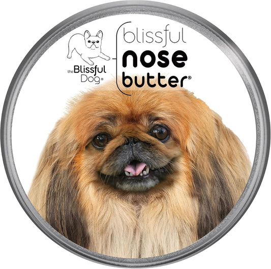 The Blissful Dog Pekingese Nose Butter for Dry, Cracked Skin, Lick-Safe Dog Nose Balm with Moisturizing Shea Butter, Almond, Olive, and Essential Oils, Pet Supplies, Uncented, 4 oz.