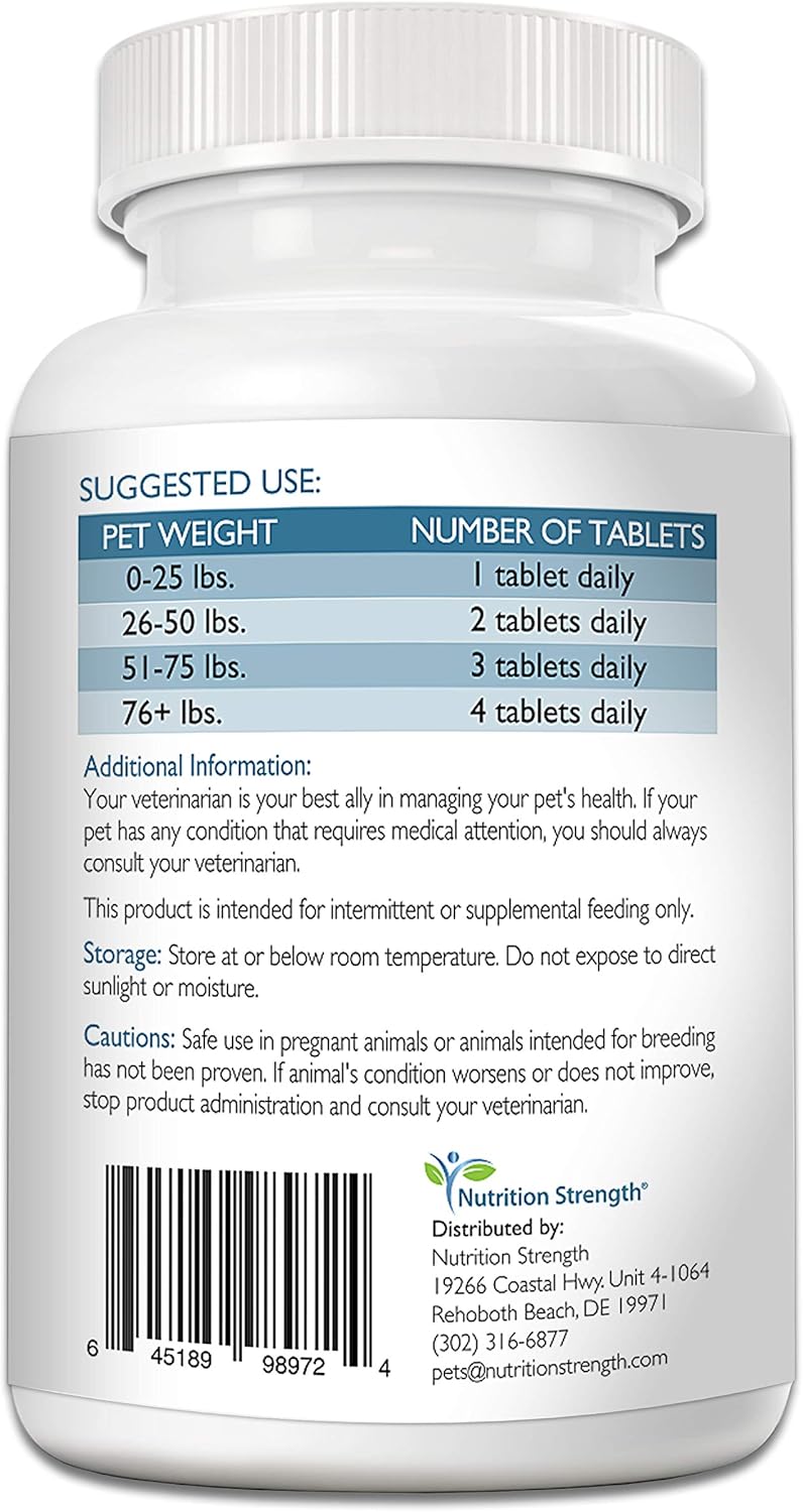 Vitamin E for Dogs, Promote Cardiovascular Health, Support Cell Membranes, Vitamin E Complex to Boost Dog Immune System Plus Zinc, Selenium, Folate, Salmon Oil, 120 Chewable Tablets