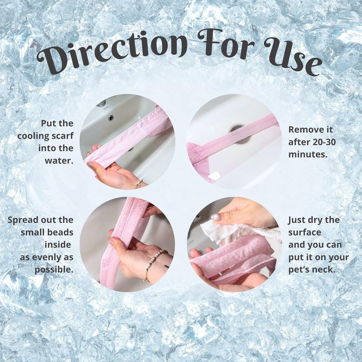 2pcs Cooling Scarf for Pets,Summer Cooling Scarves Keep Cats and Dogs Cool, Reused,Rrecycled,Suitable for Dogs (2pcs-Avocado)