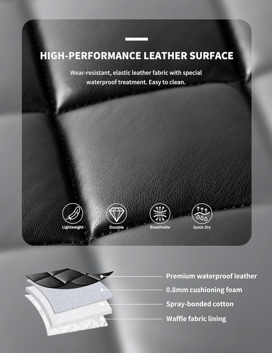 Harrison Howard Dressage Saddle Pad High-Performance Leather Saddle Pad for Horse Riding with Excellent Shock Absorption