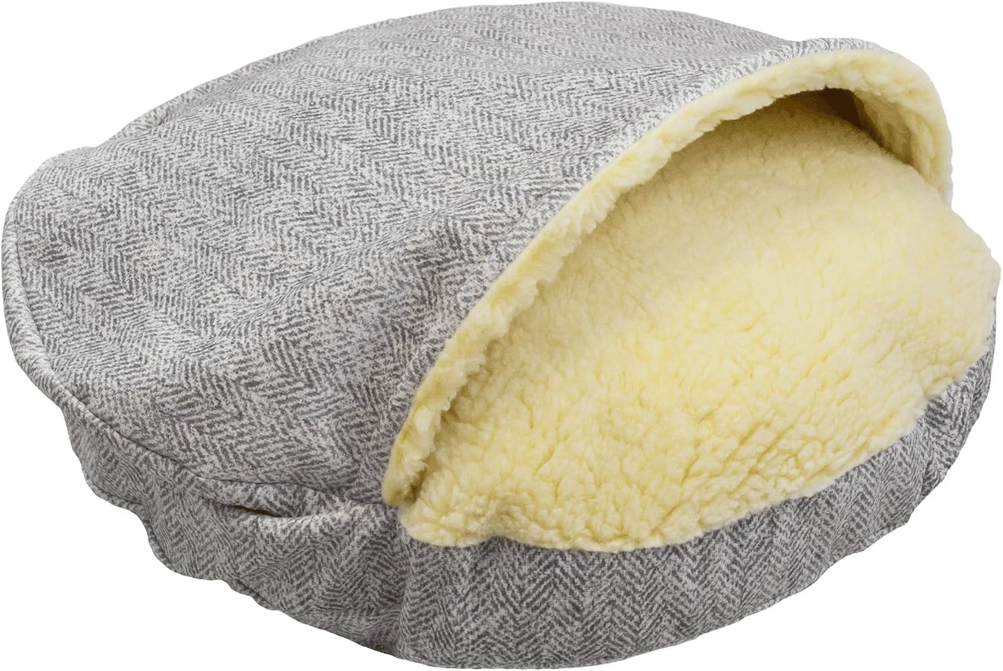 Snoozer Luxury Microsuede Cozy Cave Pet Bed, Show Dog Collection, Large, Palmer Dove