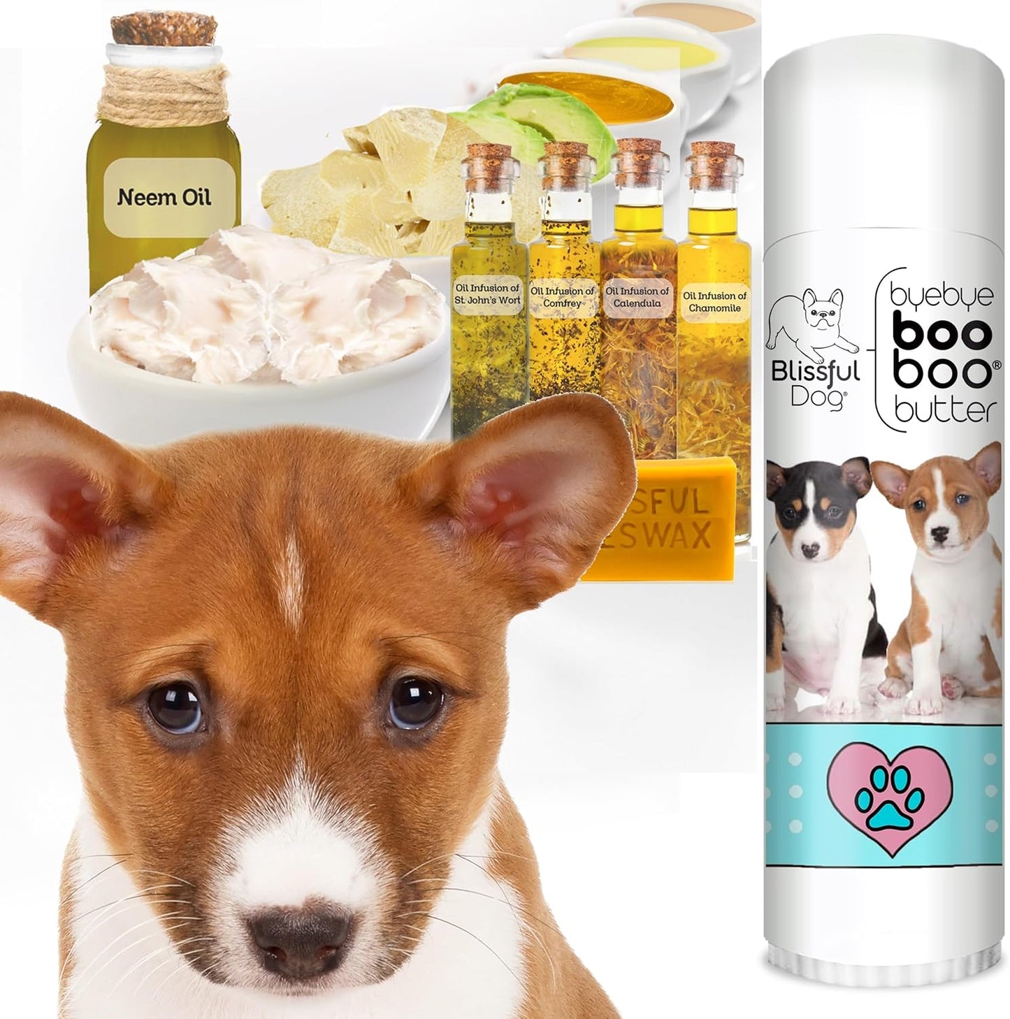 The Blissful Dog Basenji Boo Boo Butter, 0.50-Ounce