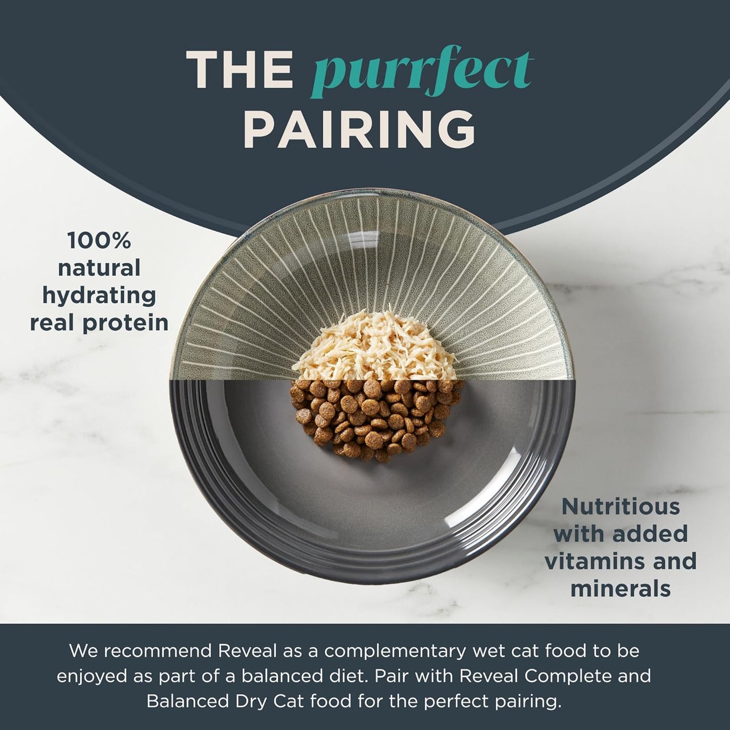 Reveal Natural Wet Cat Food, 18 Count, Grain Free, Limited Ingredient Cat Food Cups, Sardine with Mackerel in Broth, 2.12 oz Easy Peel Cups