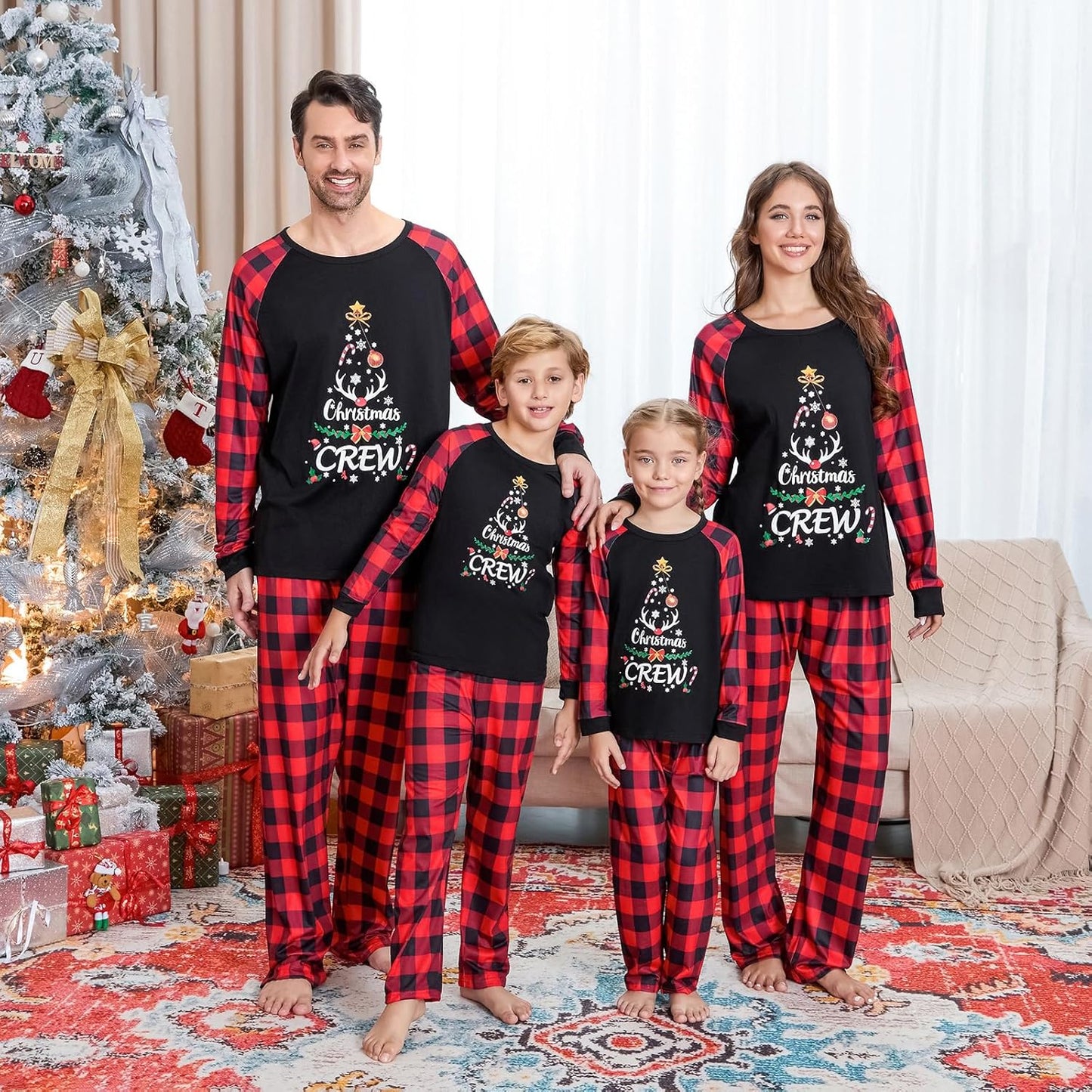 Matching Family Christmas Pajamas Set - Xmas Sleepwear PJs