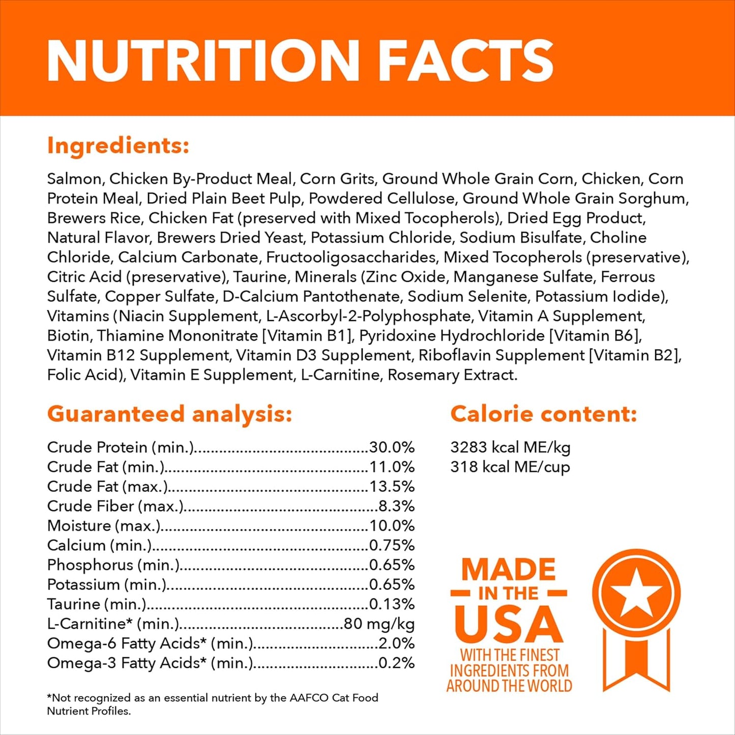 IAMS Proactive Health Indoor Weight Control & Hairball Care Adult Dry Cat Food, Salmon Recipe, 16 lb. Bag