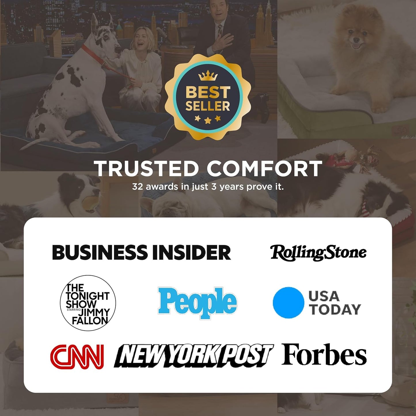 Bedsure Orthopedic Dog Bed Medium Size Dogs - Washable Medium Dog Cat Bed Waterproof, Comfort Pet Couch Sofa with Washable Removable Cover, Pets Bed with Nonskid Bottom, Lavender, 28"