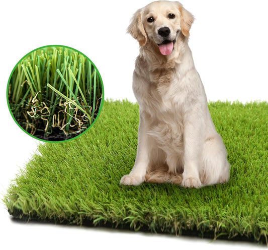 Artificial Grass Turf for Dogs 5 ft x 8 ft,1.38 inch Fake Grass Pee Pad for Puppy Potty Training，Faux pet Grass Rug for Indoor/Outdoor Patio,Dogs Wee Wee Pad,Turf Grass Mat for Dogs Potty