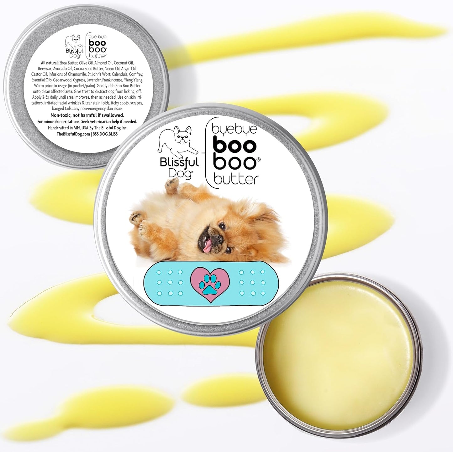 The Blissful Dog 1 oz TIN Pekingese Booboo Butter