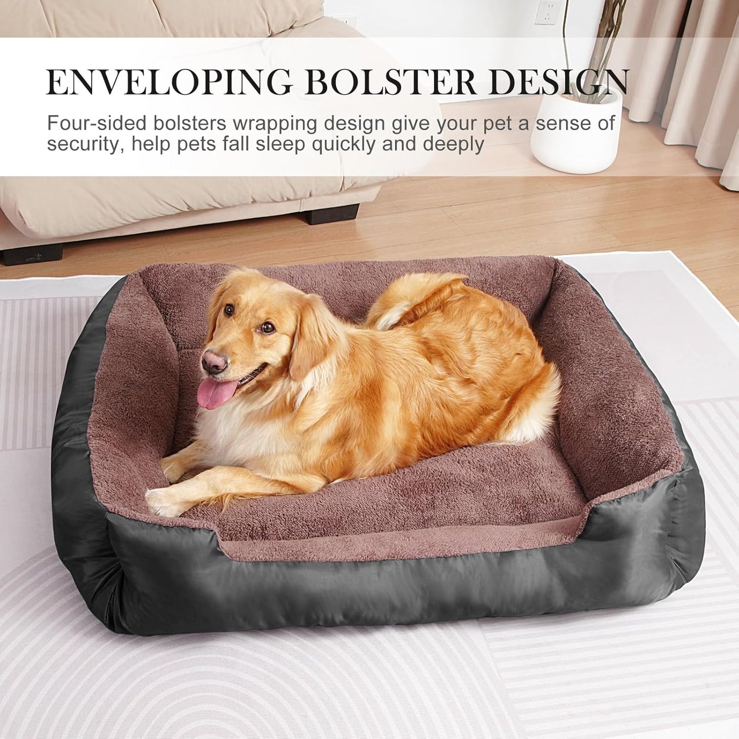 Dog Beds for Small Dogs, Soft Breathable Pet Bed Machine Washable, Small Dog Bed with Non-Slip Bottom