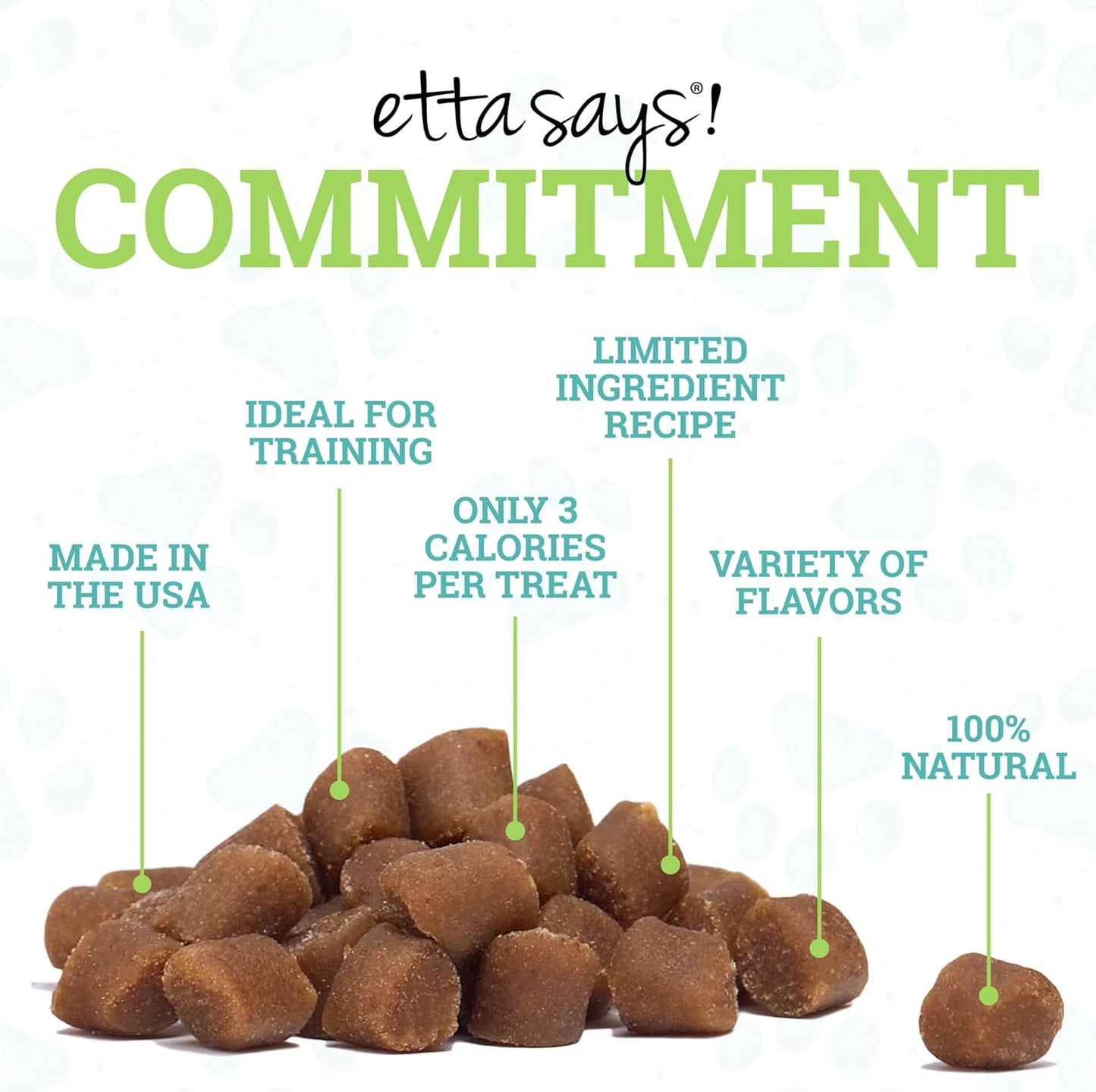 etta says! Training Treats - All Natural Cheese Soft Treats for Dogs - Made in The USA (16 Oz Pack of 1)