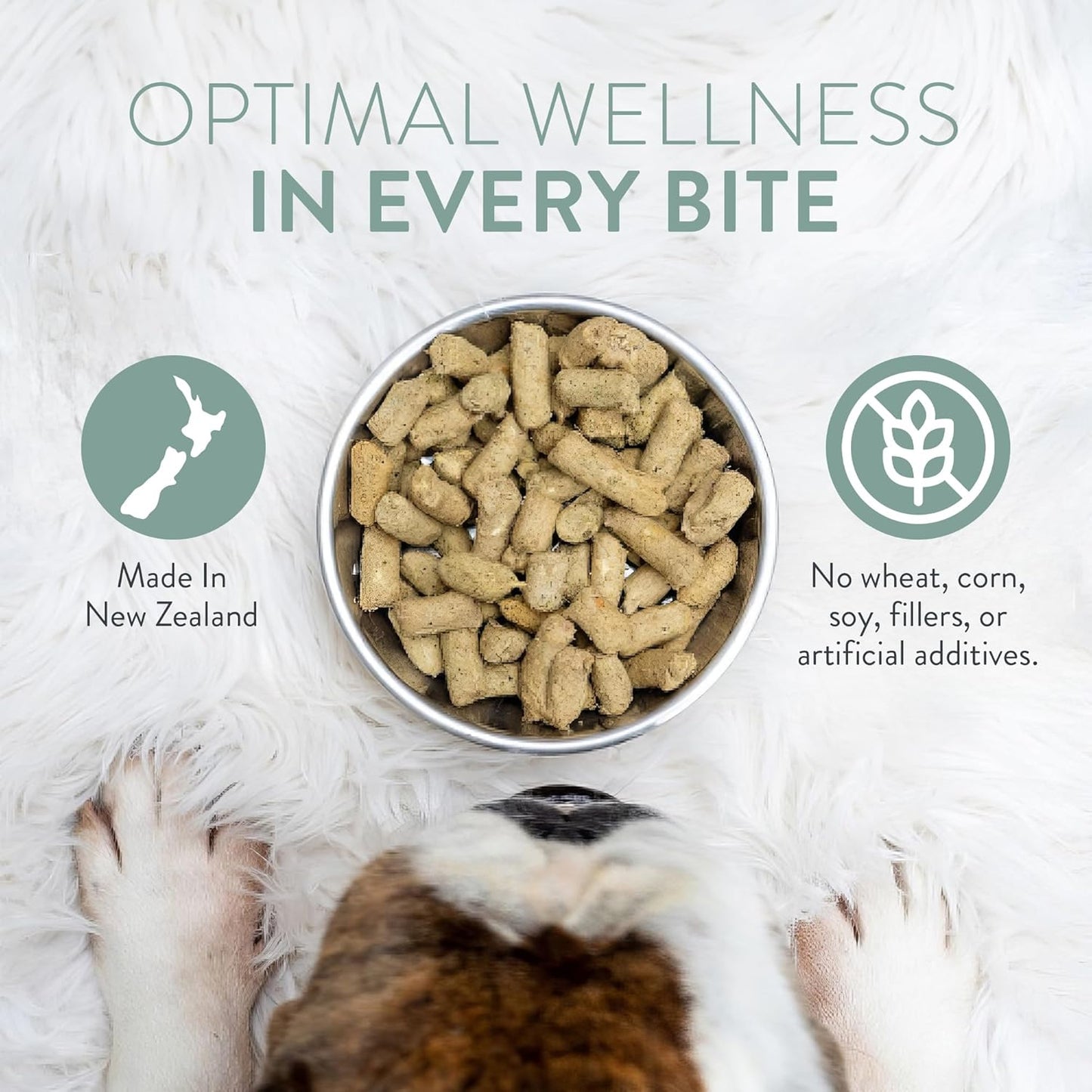 Woof Freeze Dried Dog Food - Beef Recipe, High Protein, Dog Food Topper & Dog Treats, All Life Stages, 1.76 oz